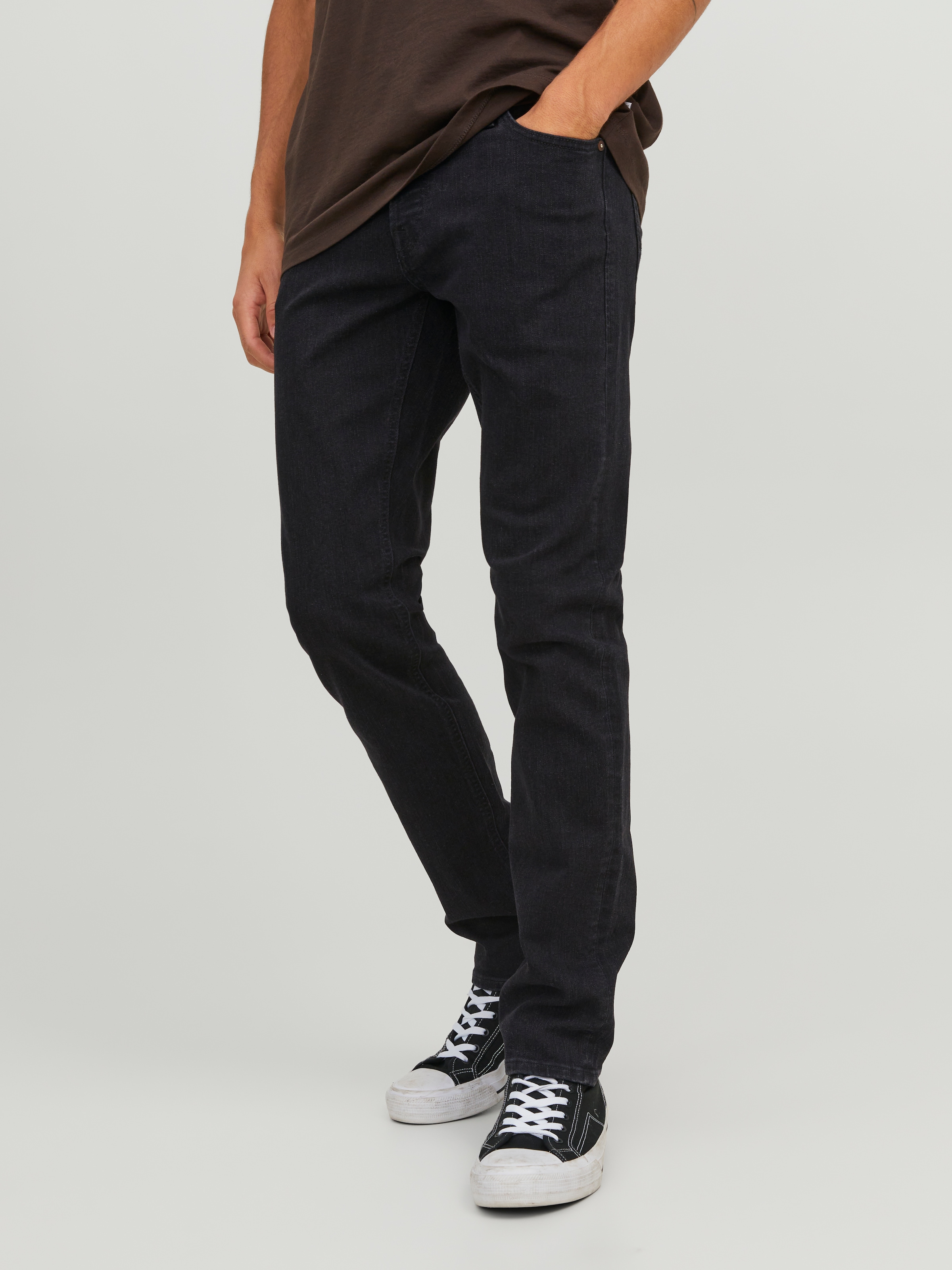 Image of Jack & Jones Slim-fit-Jeans "JJIGLENN mit Used-Look und Stretchkomfort" Abriebeffekte, modisch, slim fit, Baumwollmischung