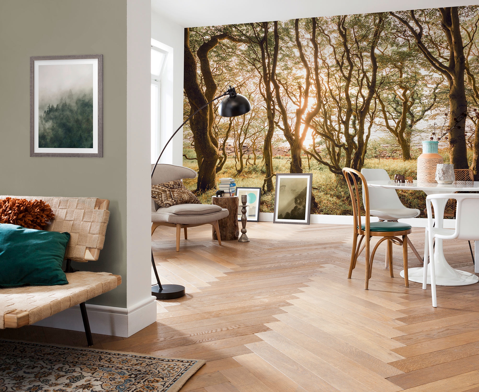 Image of Komar Fototapete "Vlies Fototapete - Bold Birch - Grösse 400 x 250 cm" Motiv bedruckt glatt