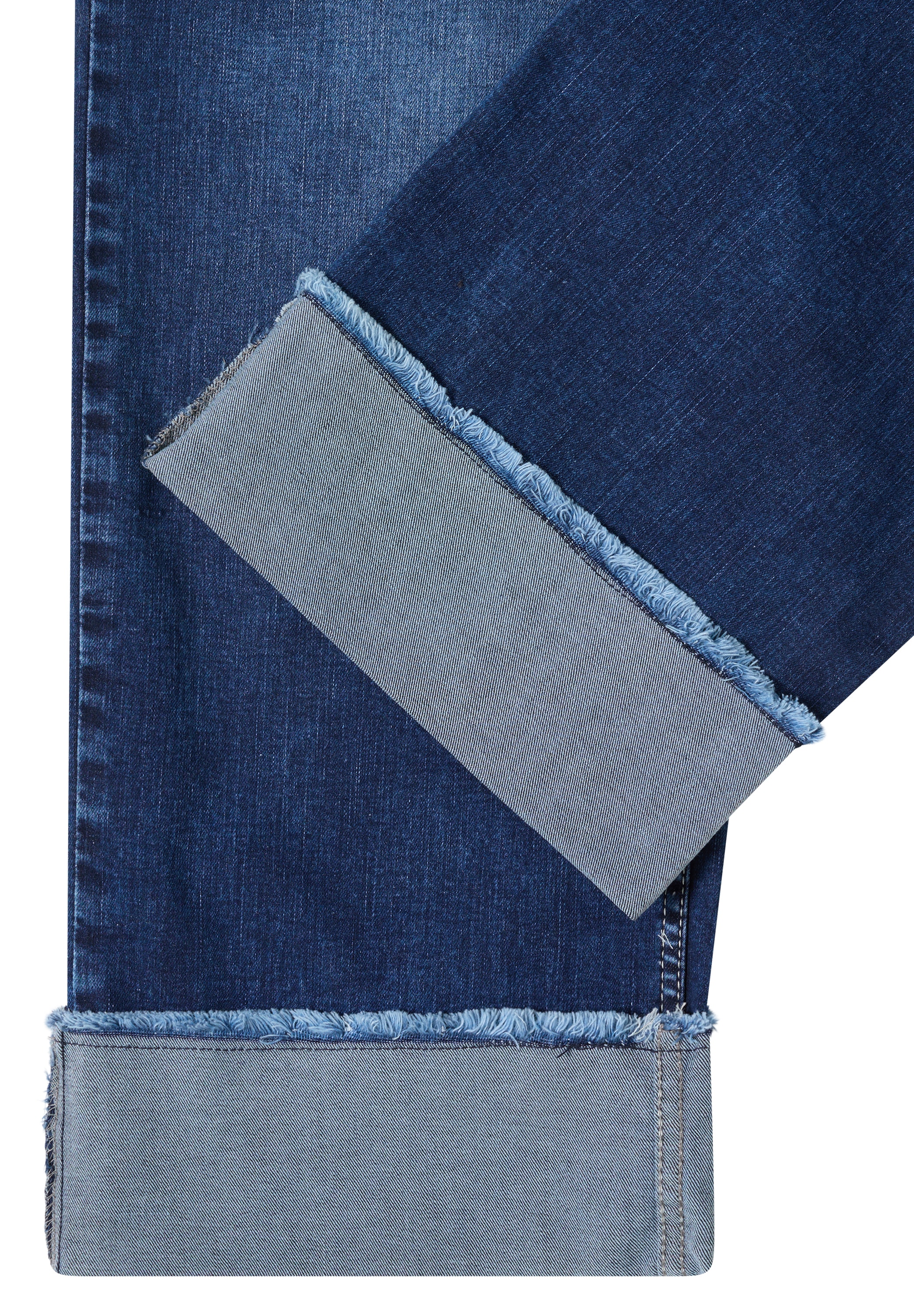 Cecil Jeans à 5 poches »Style NEELE« Wide Leg Washed-Look Jeans mit Aufschlag