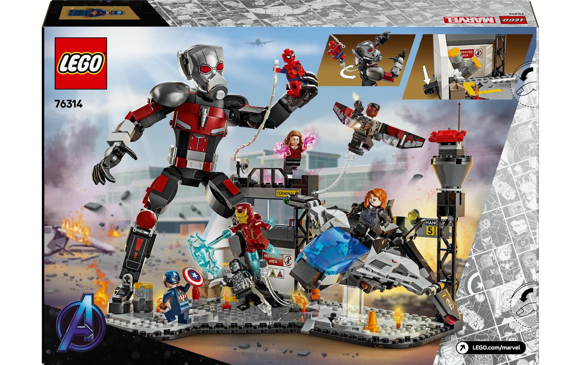LEGO® Spielbausteine »Marvel Captain America: Civil War 76314«, (736 St.)