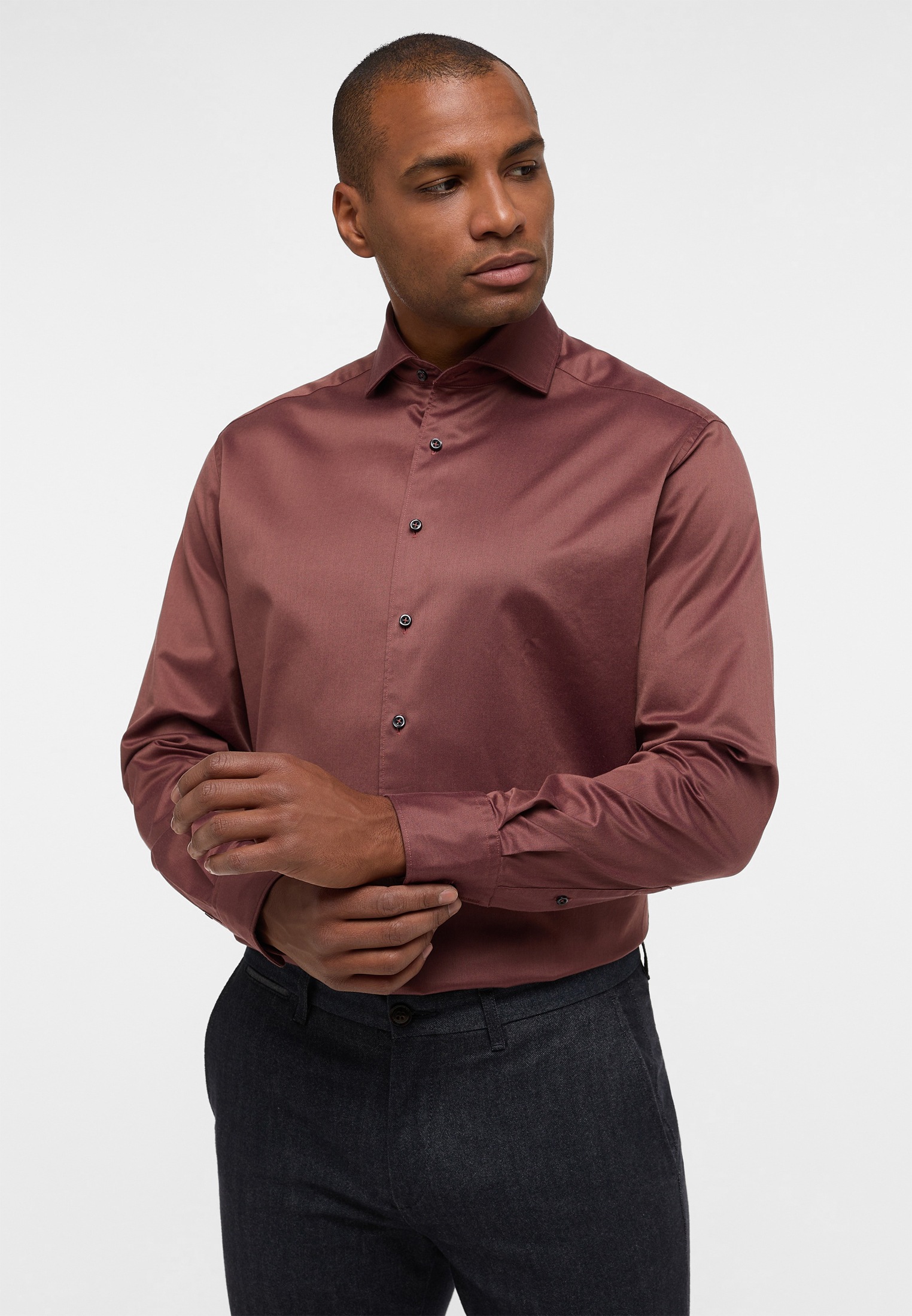 Eterna Langarmhemd »MODERN FIT«, EASY IRON (bügelleicht)