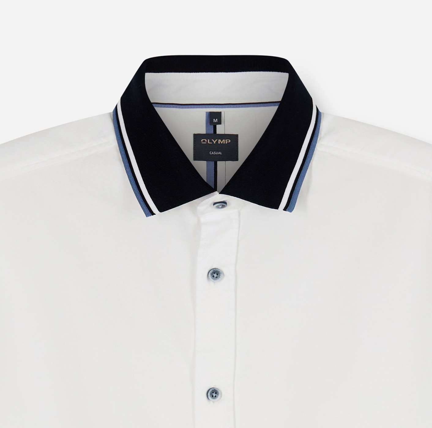 OLYMP Chemise à manches courtes Chemise de loisirs, col polo, coupe régulière