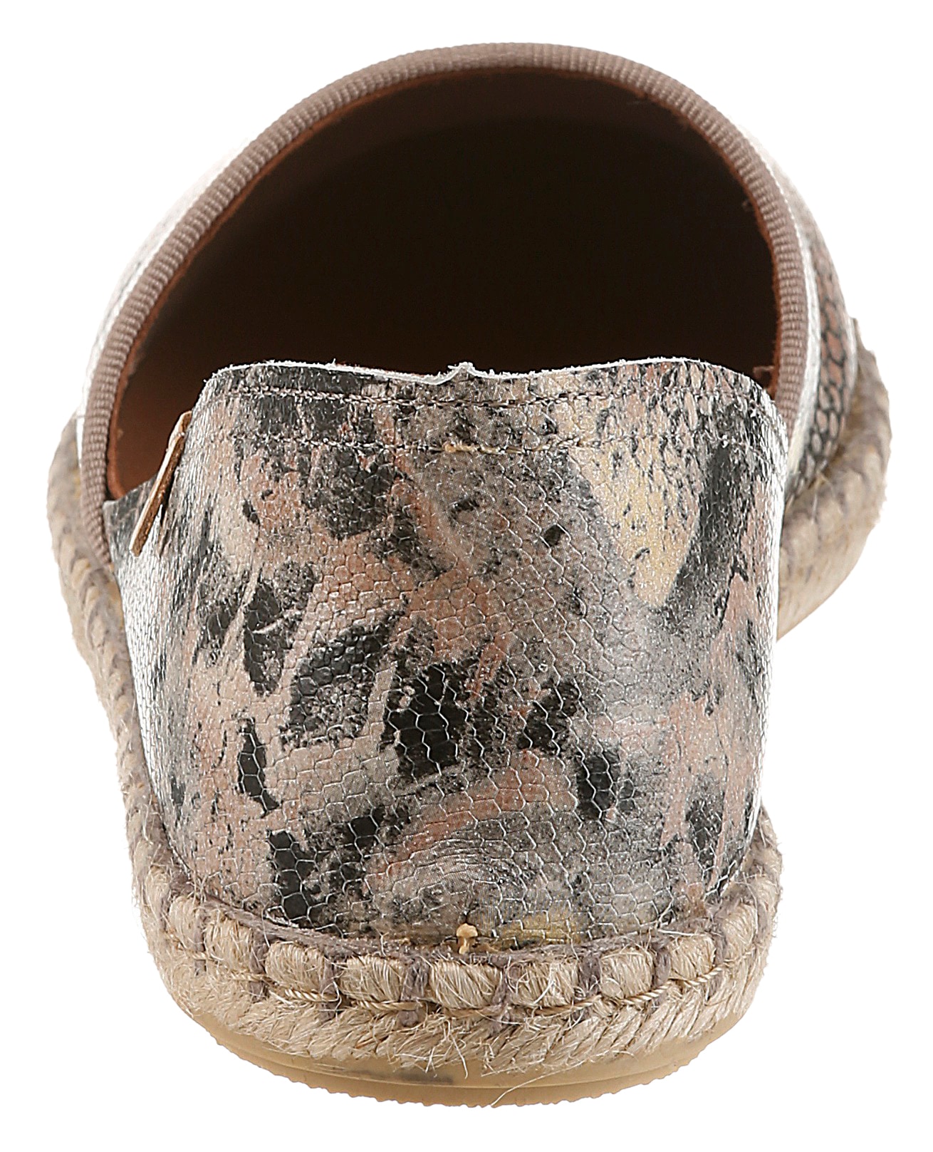 VERBENAS Espadrille »CARMEN«  mocassin, chaussure sans lacets, chaussure d'été, chaussure de vacances aspect reptile