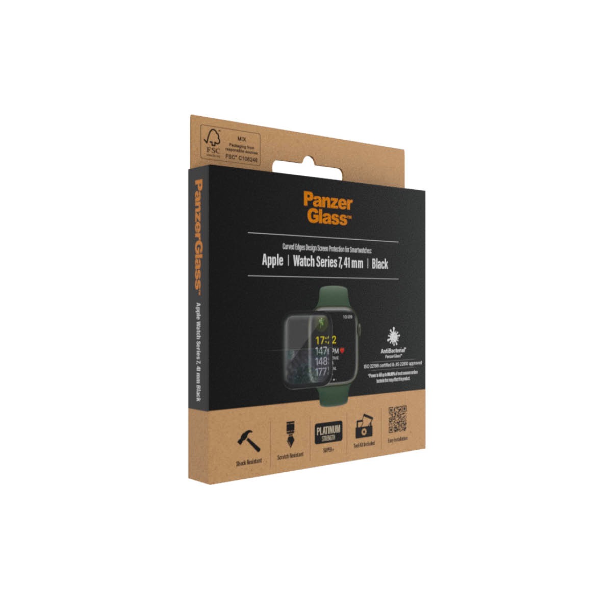 PanzerGlass Verre de protection d'écran »Screen Protector Glass« für Apple Watch Series 7/8 41mm
