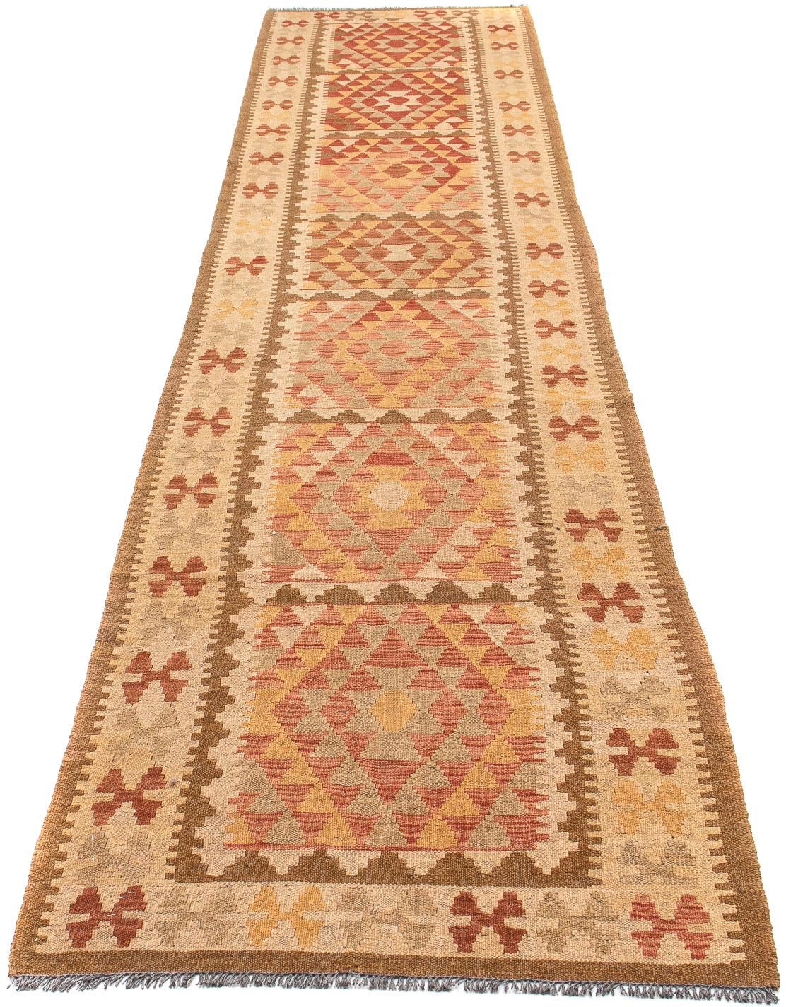 Image of morgenland Läufer »Kelim Maimene Medaillon 394 x 70 cm«, rechteckig, 0,5 mm Höhe, Wendeteppich bei Ackermann Versand Schweiz