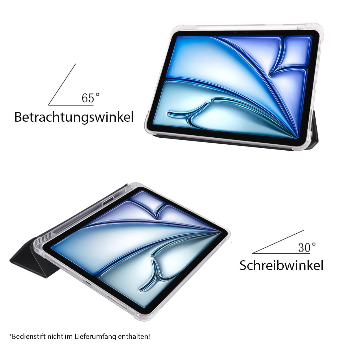 PEDEA Tablet-Hülle »Folio Trifold Case für Apple iPad Air 11 (M2 24)«, Backcover, Schutzhülle, Tabletschutzhülle, Case, Schutzcase, stossfest