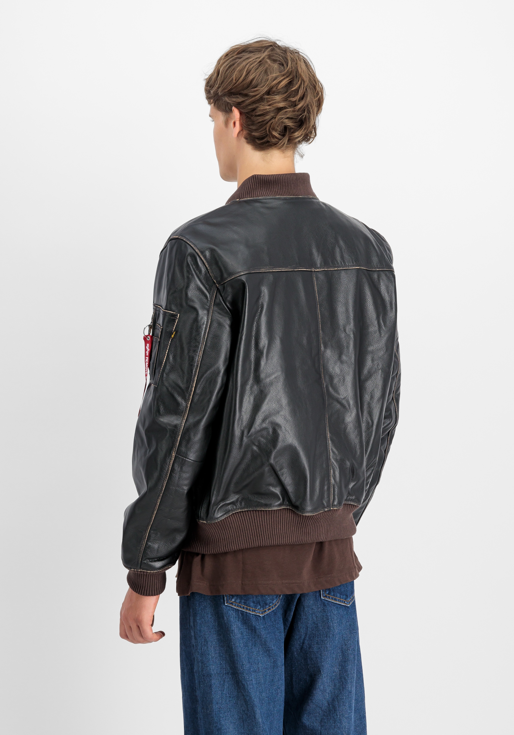 Alpha Industries Lederjacke »MA-1 Leather LF Lederjacke«
