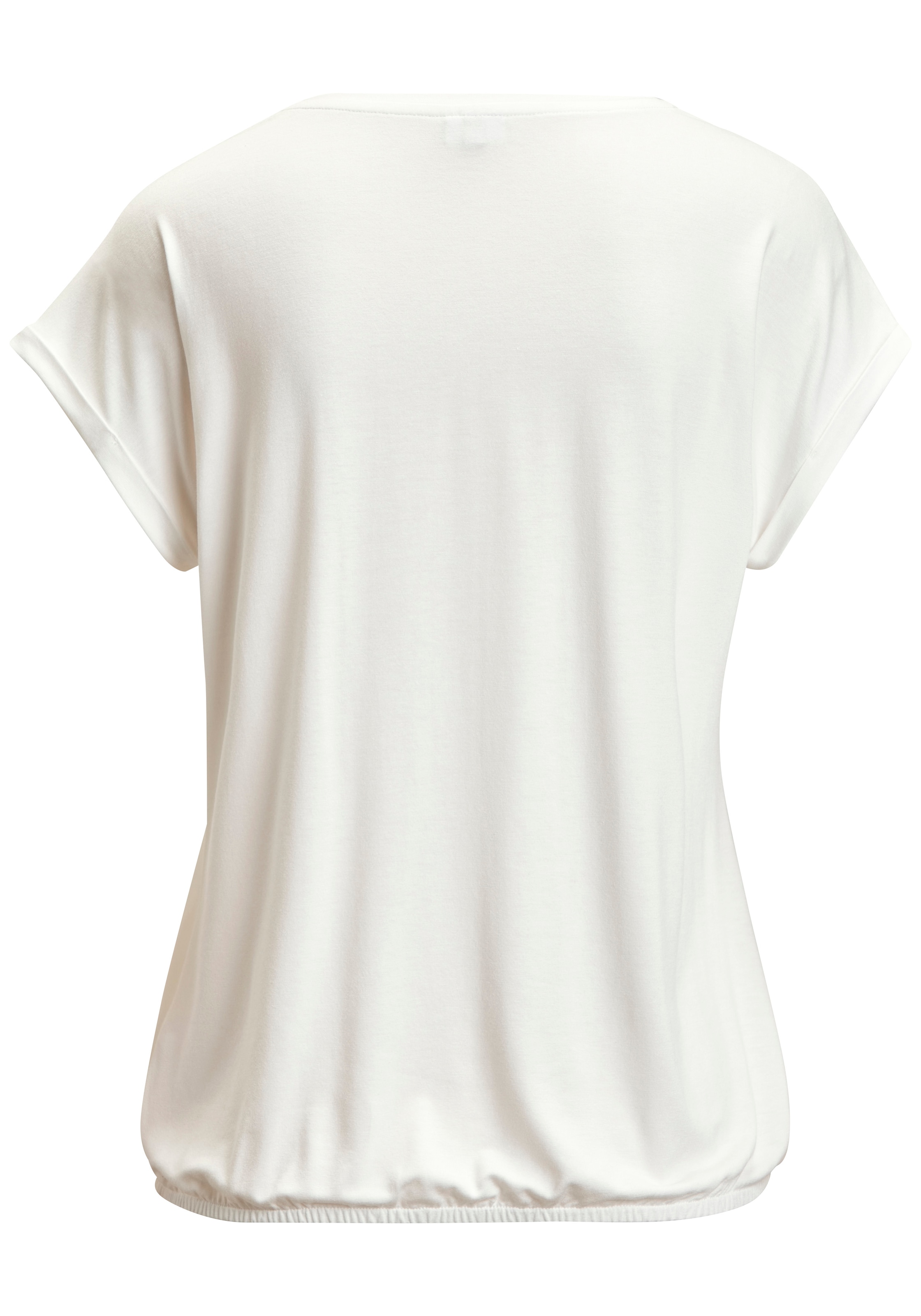 Vivance Kurzarmshirt »mit floralem Print« aus weichem Viskose-Stretch