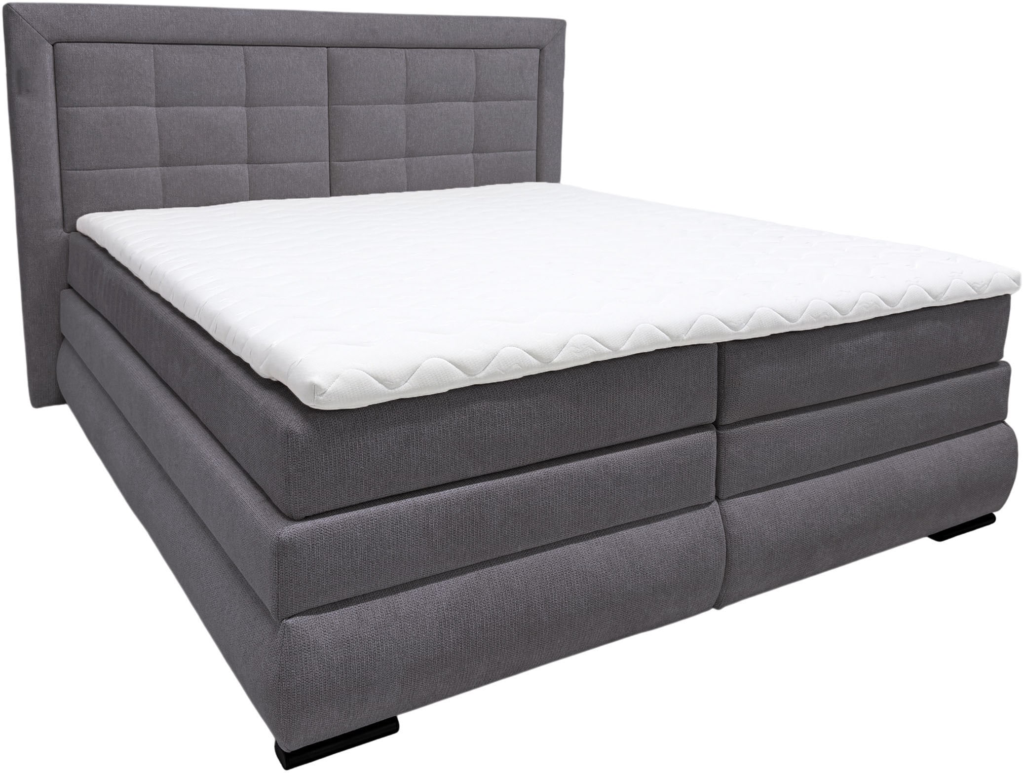 GOODproduct Boxspringbett »MIVVA inkl. Bettkasten & Topper, Komfortliegehöhe: 67cm, Breite: 180cm« in H3, H4 oder Hmix H3/H4, wahlweise mit oder ohne LED-Leuchten