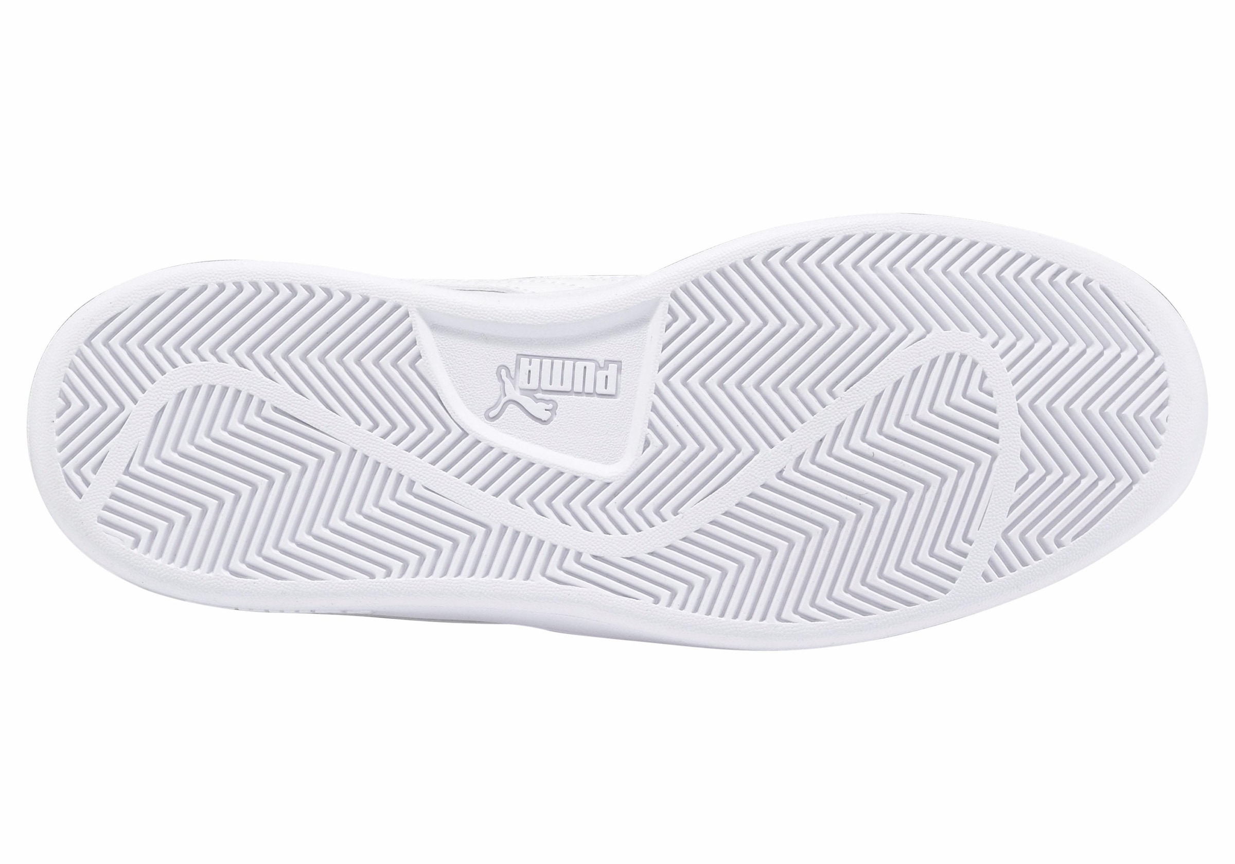 PUMA Sneakers »SMASH V2 L«  atmungsaktives Obermaterial aus Leder und Synthetik, Schnürung