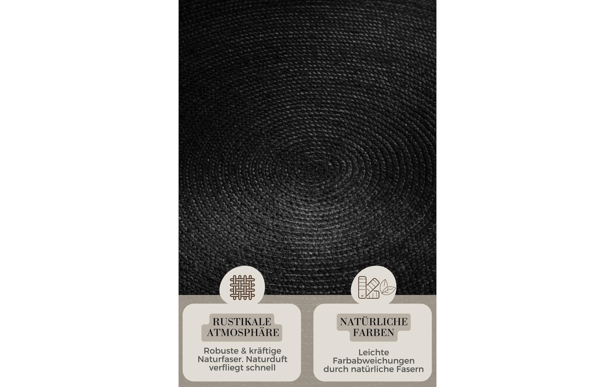 HANSE Home Teppich »Rangpur Juteteppich, in rund und oval« oval 10 mm Höhe handgewebt, 100% Jute , Natur, Wohnzimmer, Flur, Boho, Skandi