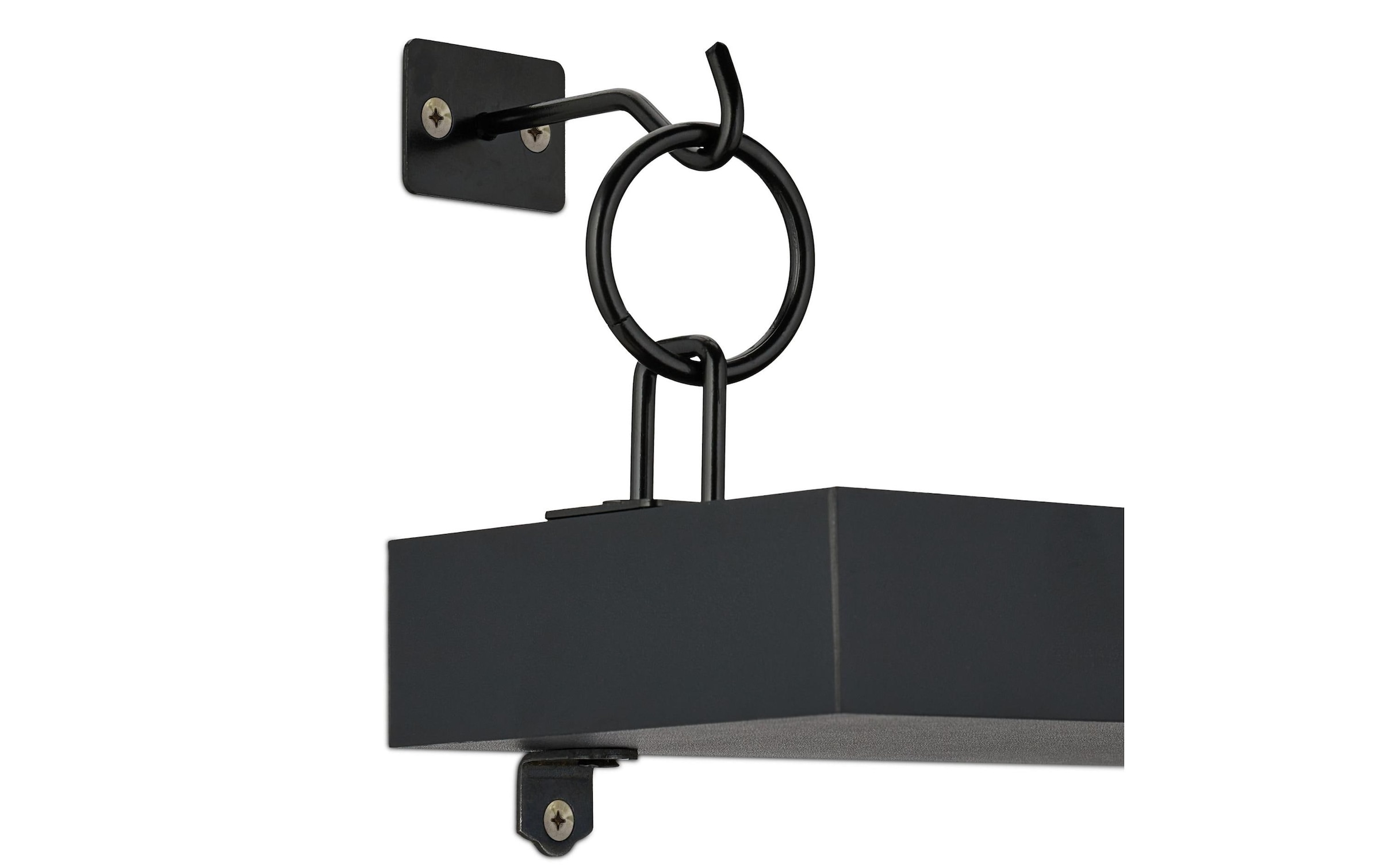 relaxdays Wandregal »2-er Set 13 cm, Schwarz«