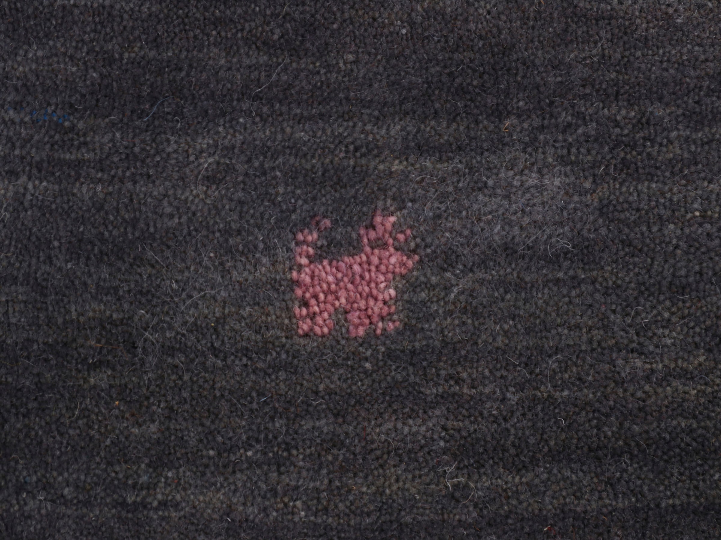 carpetfine Wollteppich »Gabbeh Uni, auch als Läufer erhältlich«, rechteckig, 15 mm Höhe, reine Wolle, handgewebt, Gabbeh Loom Tiermotiv, grosse Farbauswahl