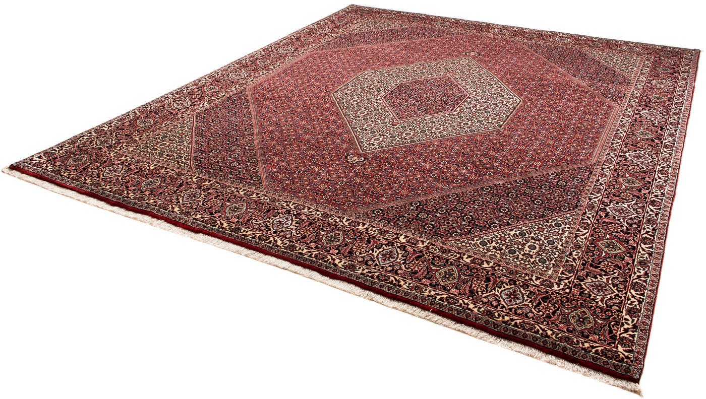 Image of morgenland Orientteppich »Perser - Bidjar - 303 x 250 cm - dunkelrot«, rechteckig, 15 mm Höhe, Wohnzimmer, Handgeknüpft, Einzelstück mit Zertifikat bei Ackermann Versand Schweiz