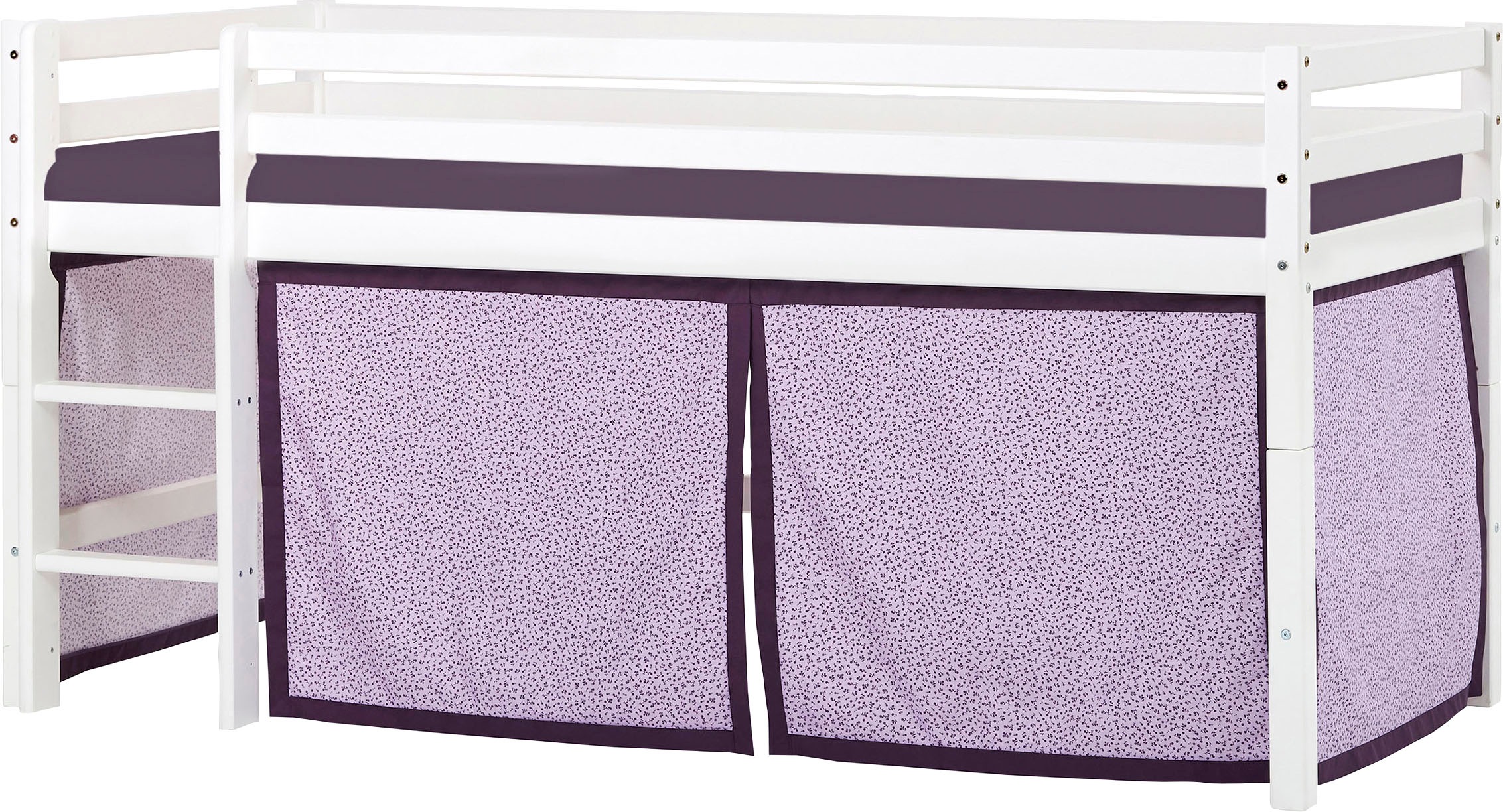 Image of Hoppekids Hochbett »«Beautiful Bloom»«, (Set), 90x200, umbaubar mit Vorhang-Set Blume bei Ackermann Versand Schweiz