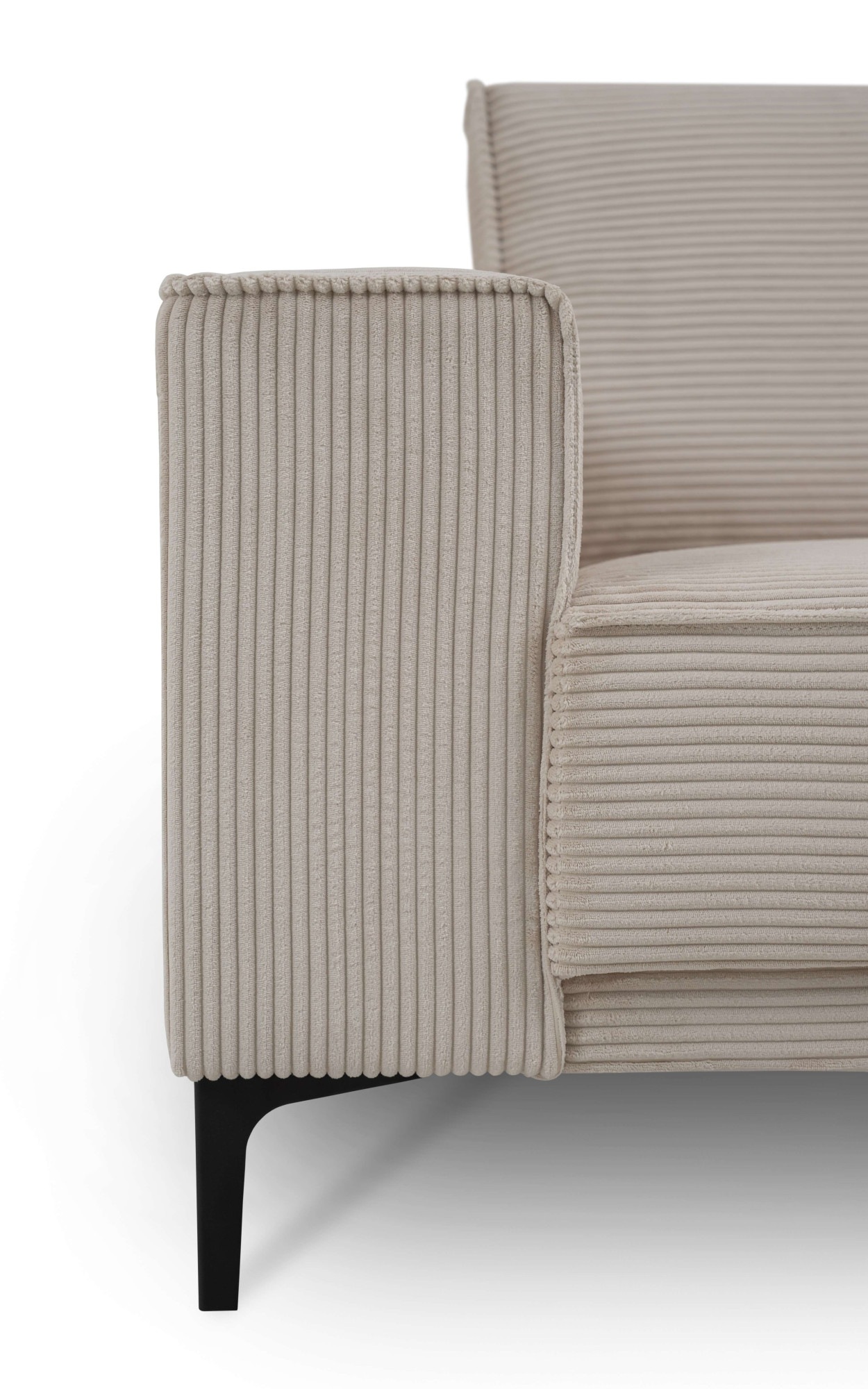GOODproduct Ecksofa »OLAND Cord L-Form, B: 289 cm, Skandi-Design« Struktur, Flachgewebe, Luxus-Microfaser, Boucle