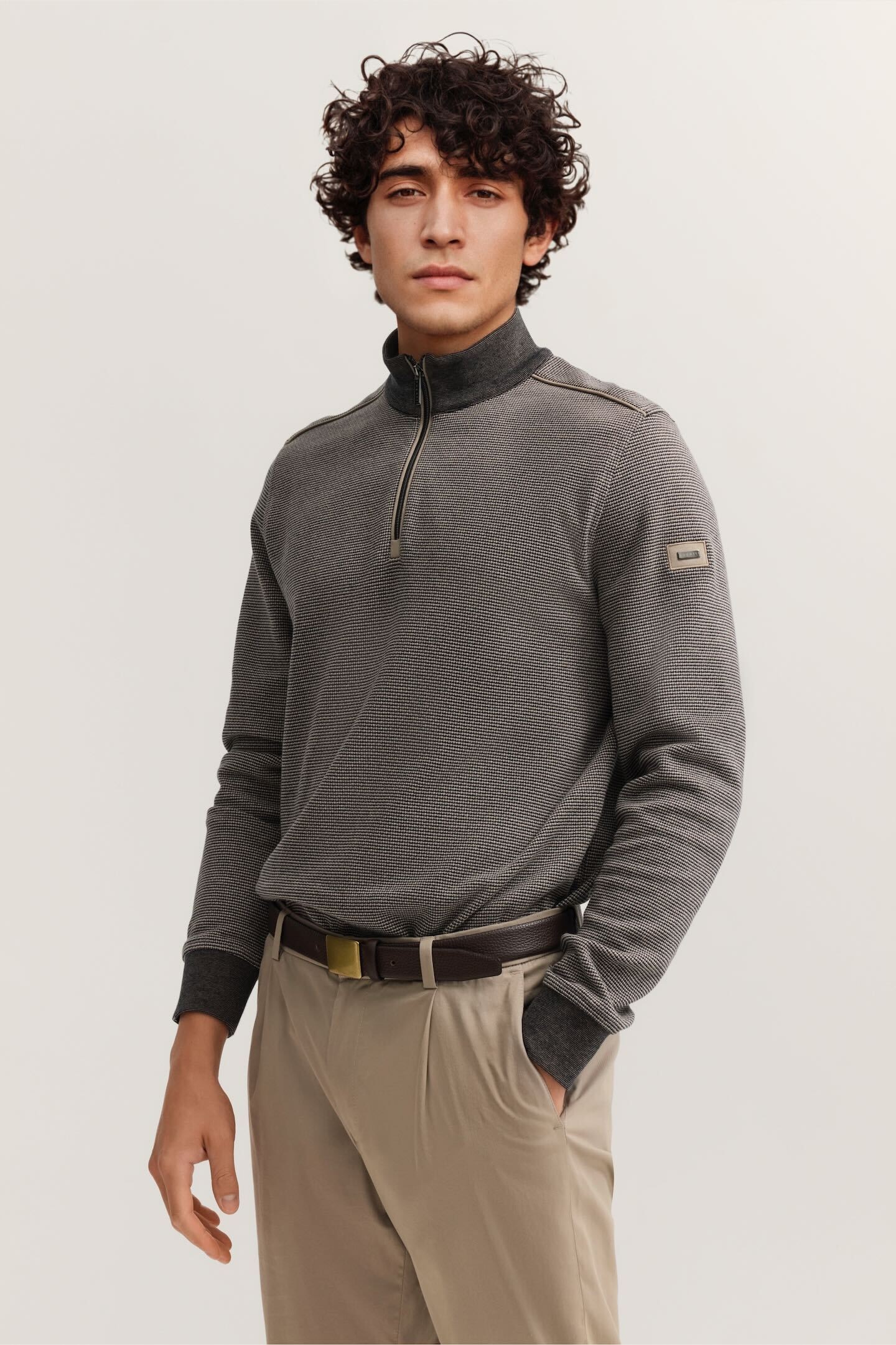Image of bugatti Troyer "Zeitlos" im Materialmix Modern Fit