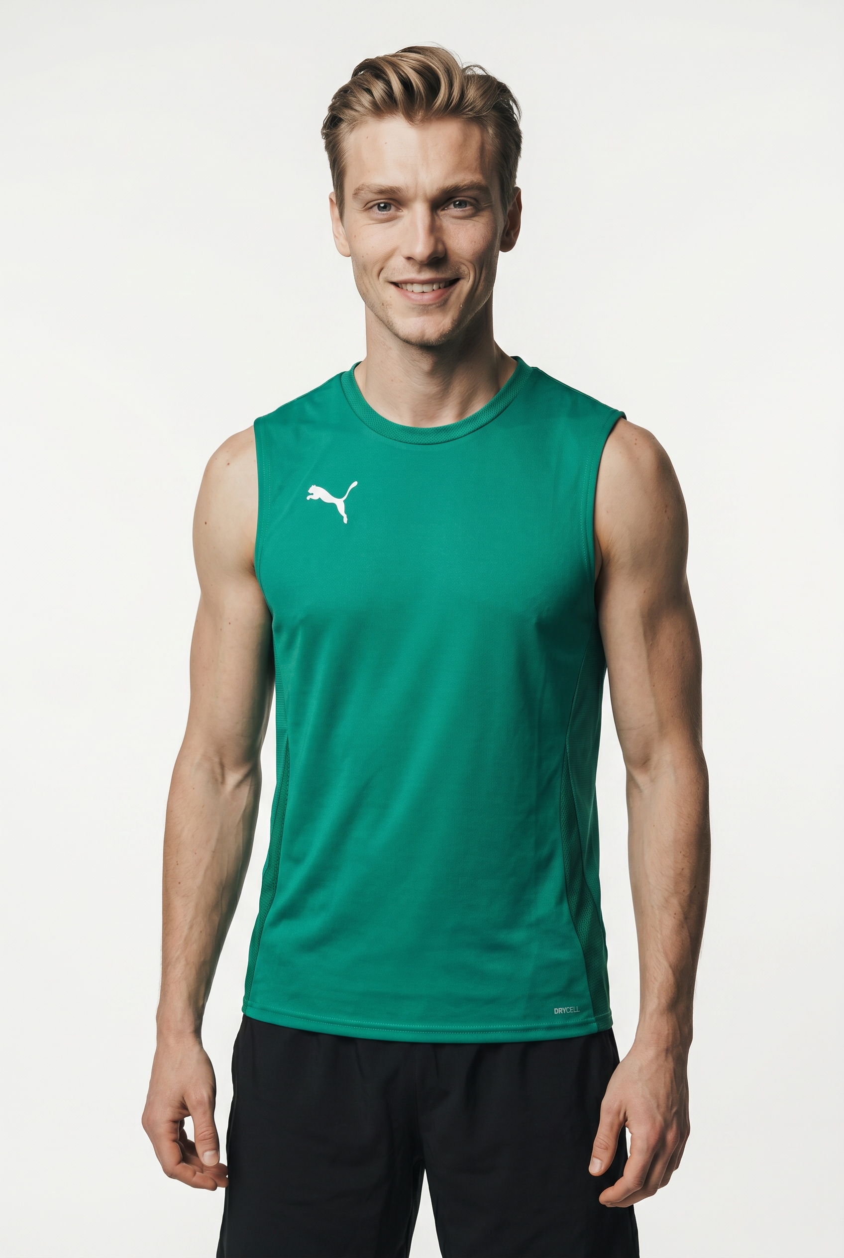Image of PUMA Fussballtrikot "TEAMGOAL SLEEVELESS JERSEY" für Fussball, ärmellos, sportlicher Stil, aus Interlock-Material