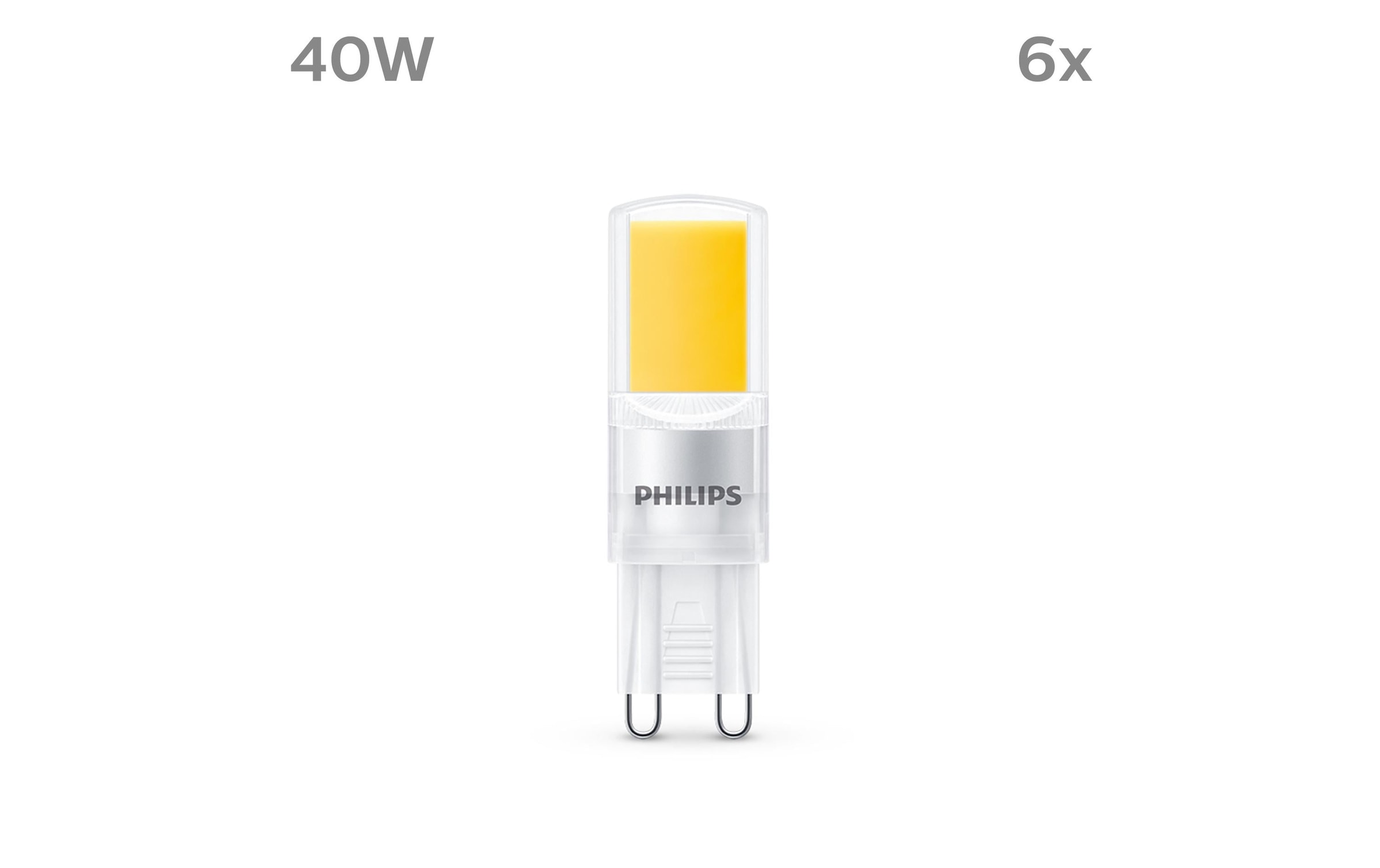 Philips LED-Leuchtmittel »(40W), 3.2W, G9, Warm«, G9, Warmweiss