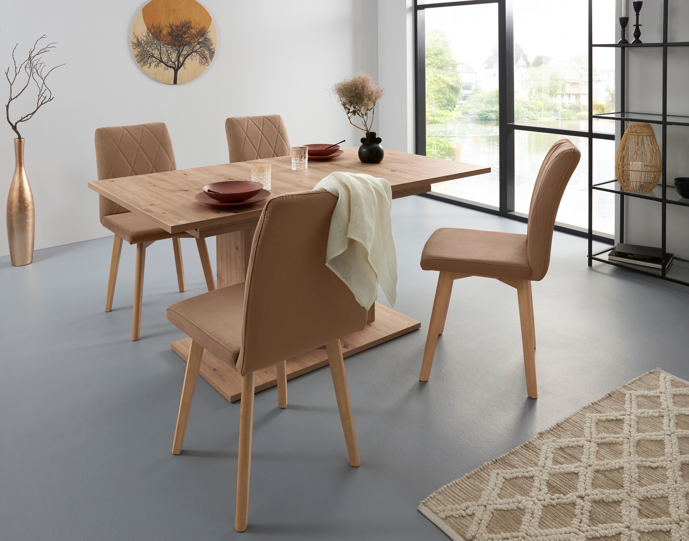 Home affaire Esstisch »Sabrina«, Breite 160 cm, Auszugsfunktion