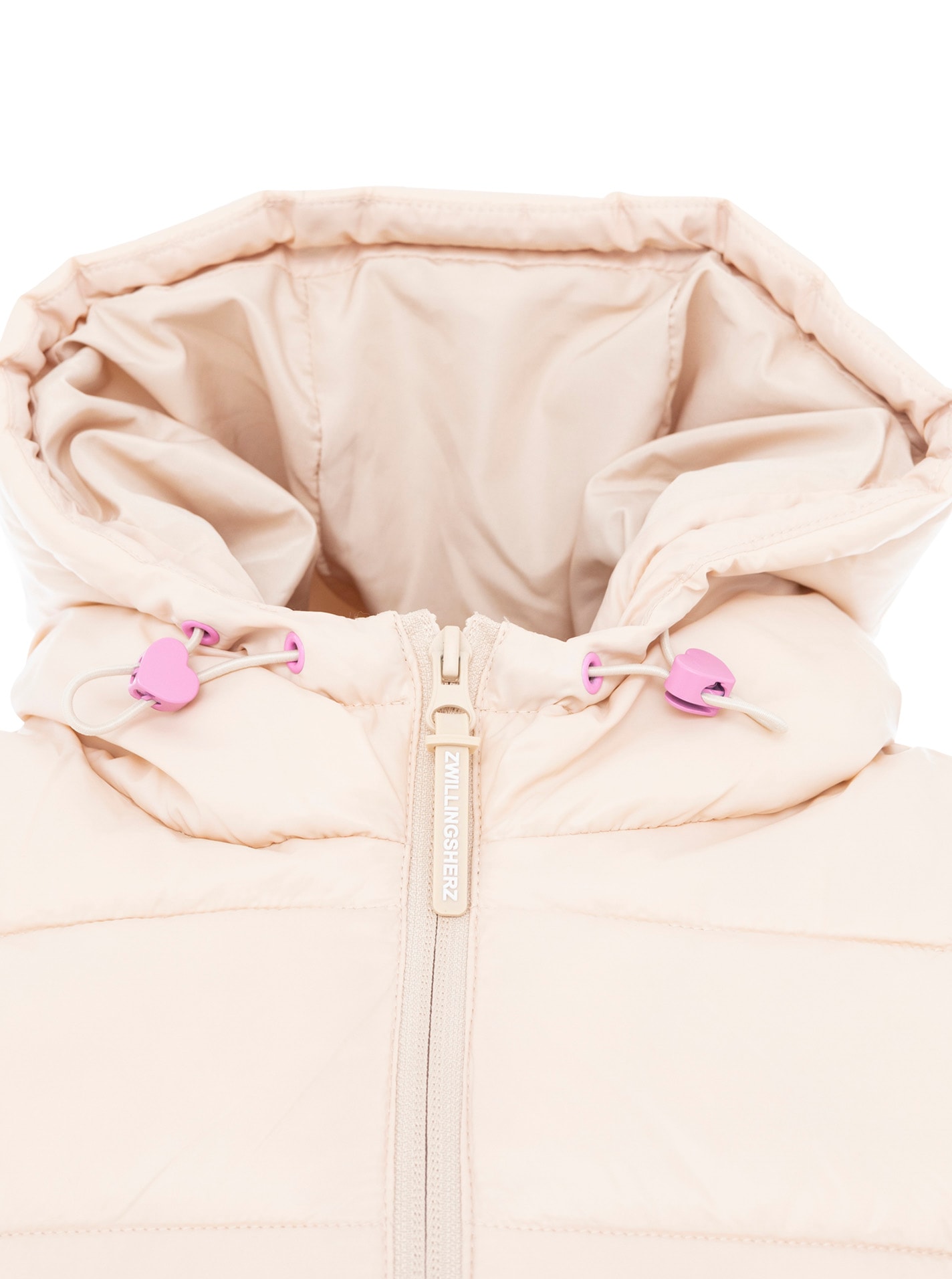 Zwillingsherz Steppjacke »„Good Vibes“« gesteppte Partien vorne und hinten, seitliche Einsätze elastisch