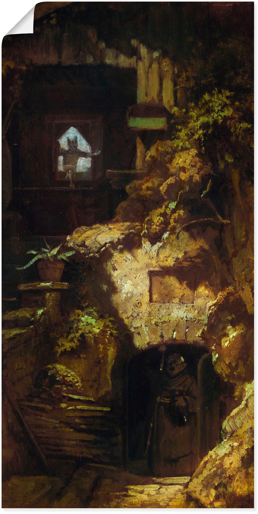 Image of Artland Wandbild »Teufelsbeschwörung«, Dark Fantasy, (1 St.), in vielen Grössen & Produktarten -Leinwandbild, Poster, Wandaufkleber / Wandtattoo auch für Badezimmer geeignet bei Ackermann Versand Schweiz