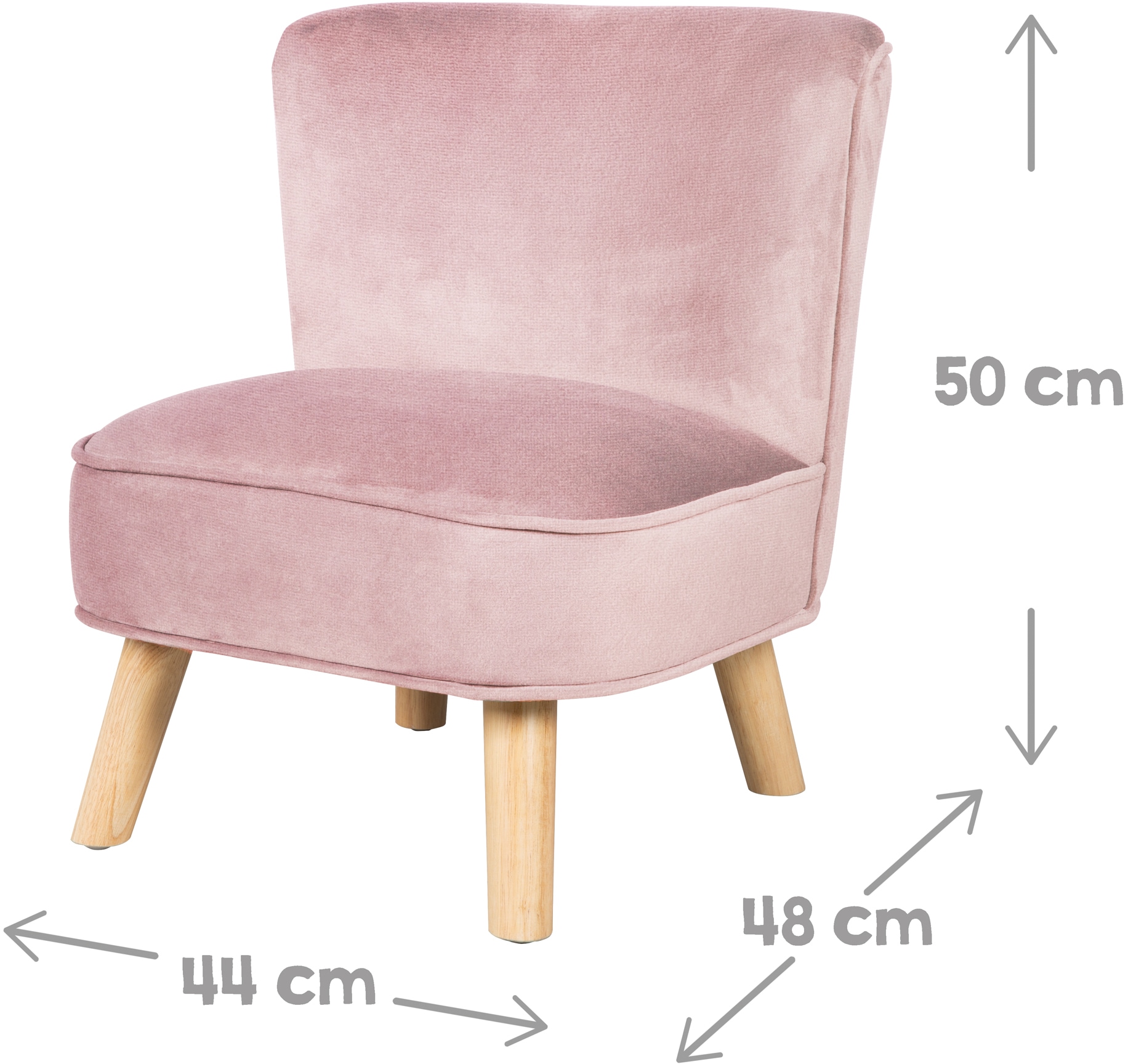 roba® Kindersitzgruppe »Lil Sofa« Set, 3 Stk. tlg. bestehend aus Kindersessel, Kinderhocker und Dekokissen in Sternform