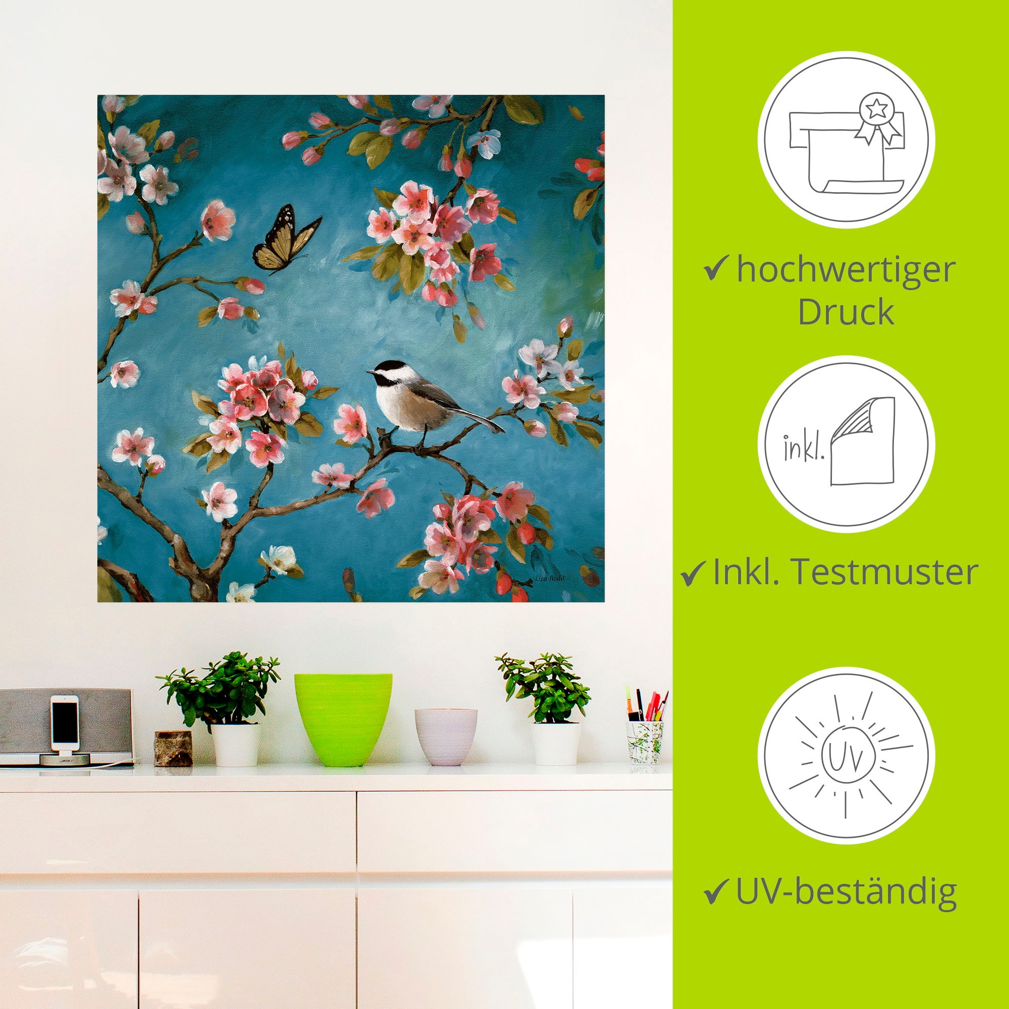 Artland Wandbild »Blüte III«, Blumen, (1 St.), als Poster, Wandaufkleber in verschied. Grössen