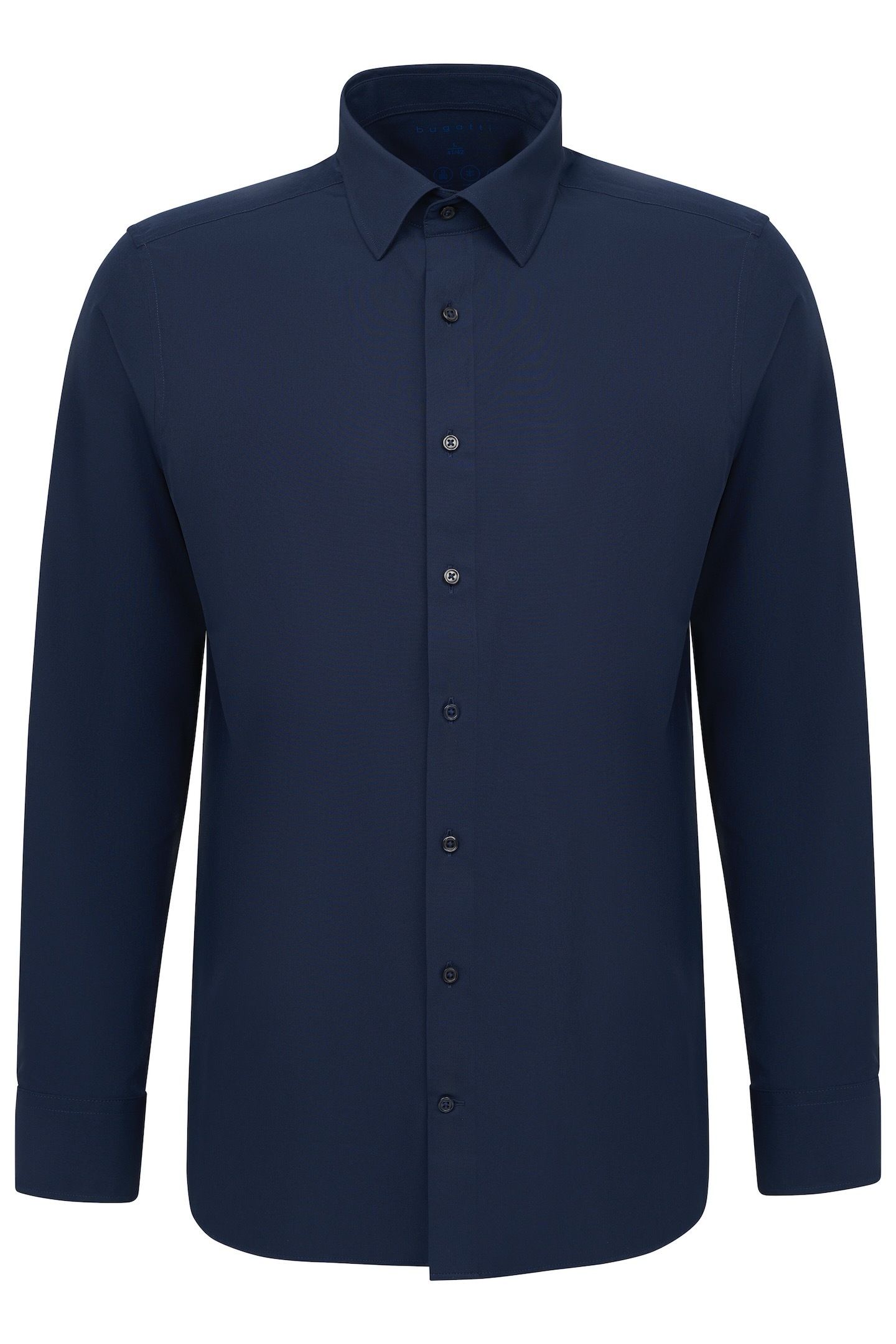 bugatti Langarmhemd mit Kentkragen