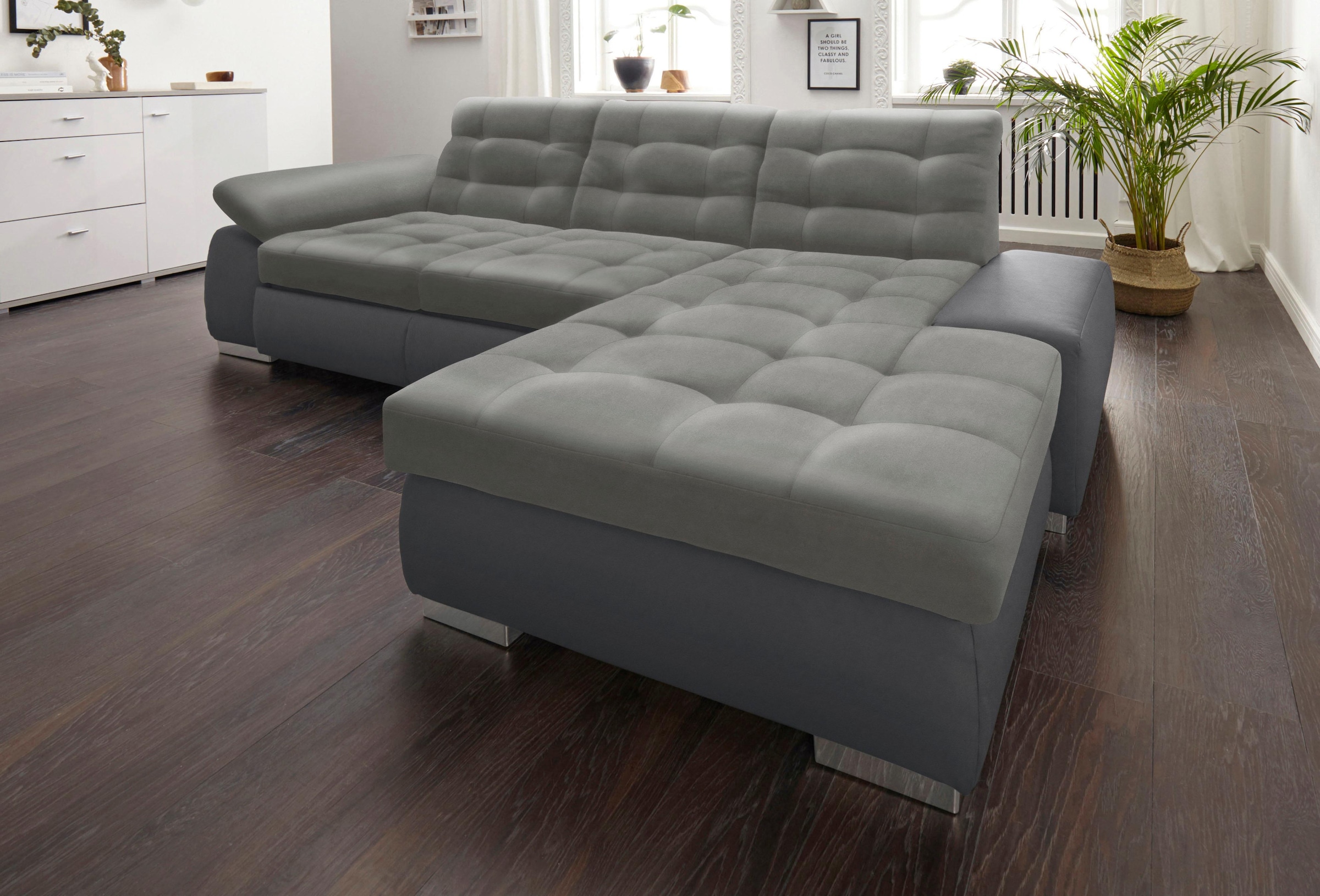 Image of sit&more Ecksofa "Ontario L-Form" XXL, wahlweise mit Bettfunktion