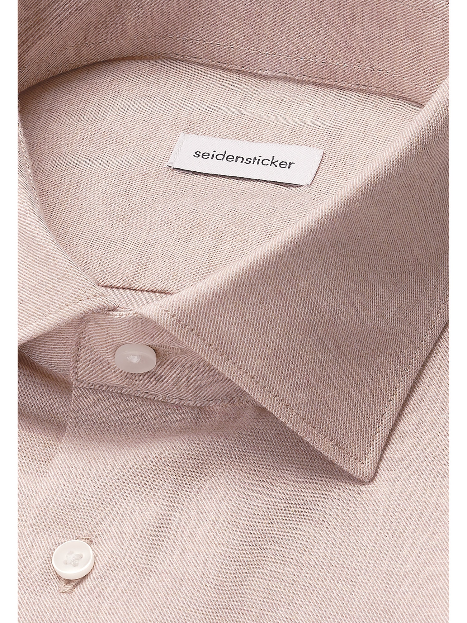 seidensticker Flanellhemd »Schwarze Rose« Slim 1/1 Kentkragen Uni