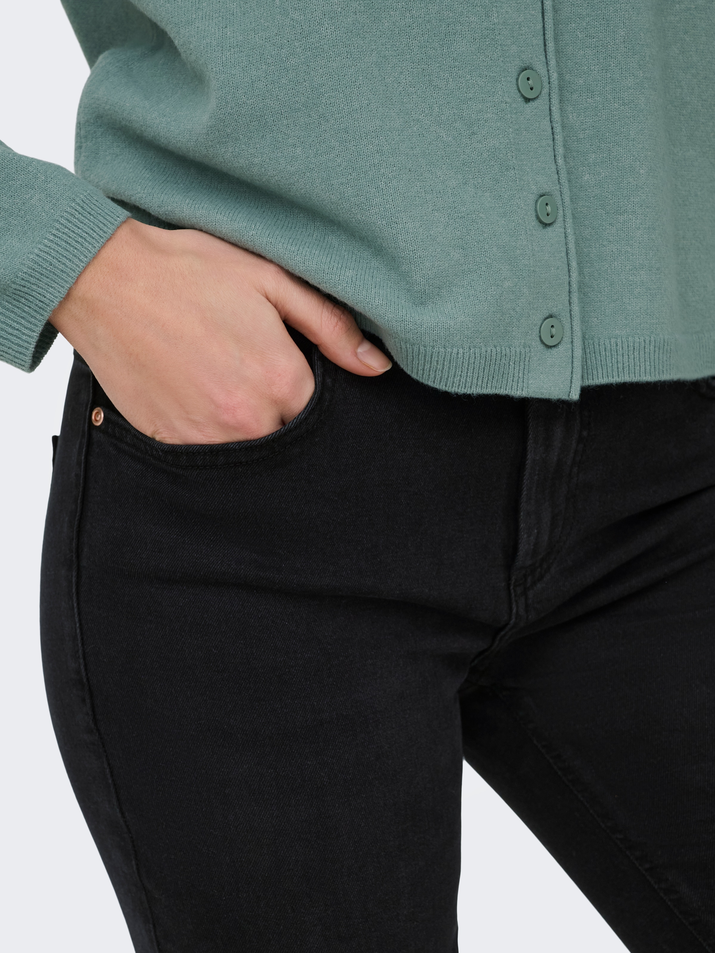 ONLY Jeans skinny »ONLSUMI MID WAIST KNEE DES SK DNM  BOX« Destroyed Effekte