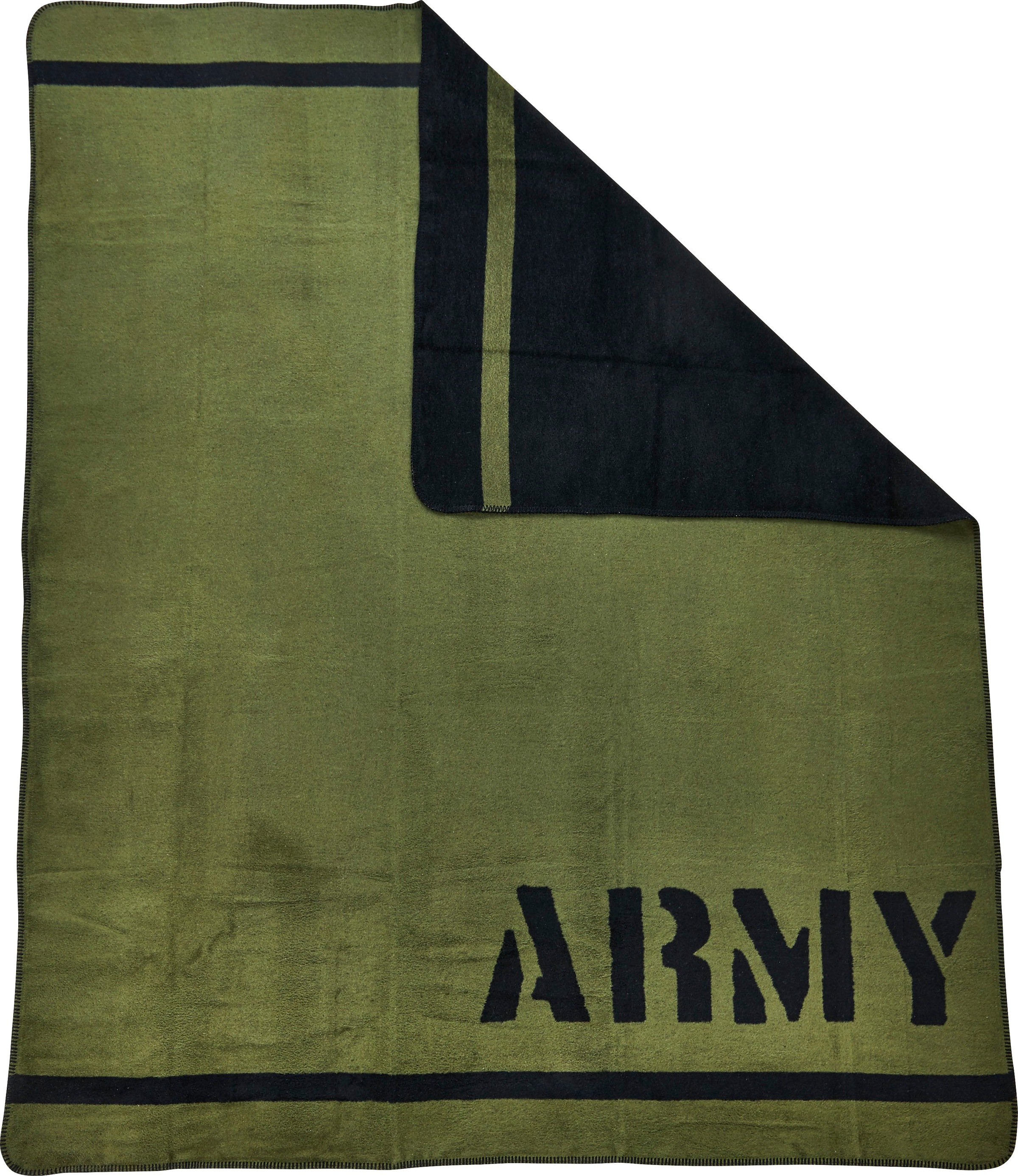 done. Wohndecke "Army" Wohndecke mit einfassender Ziernaht, Kuscheldecke