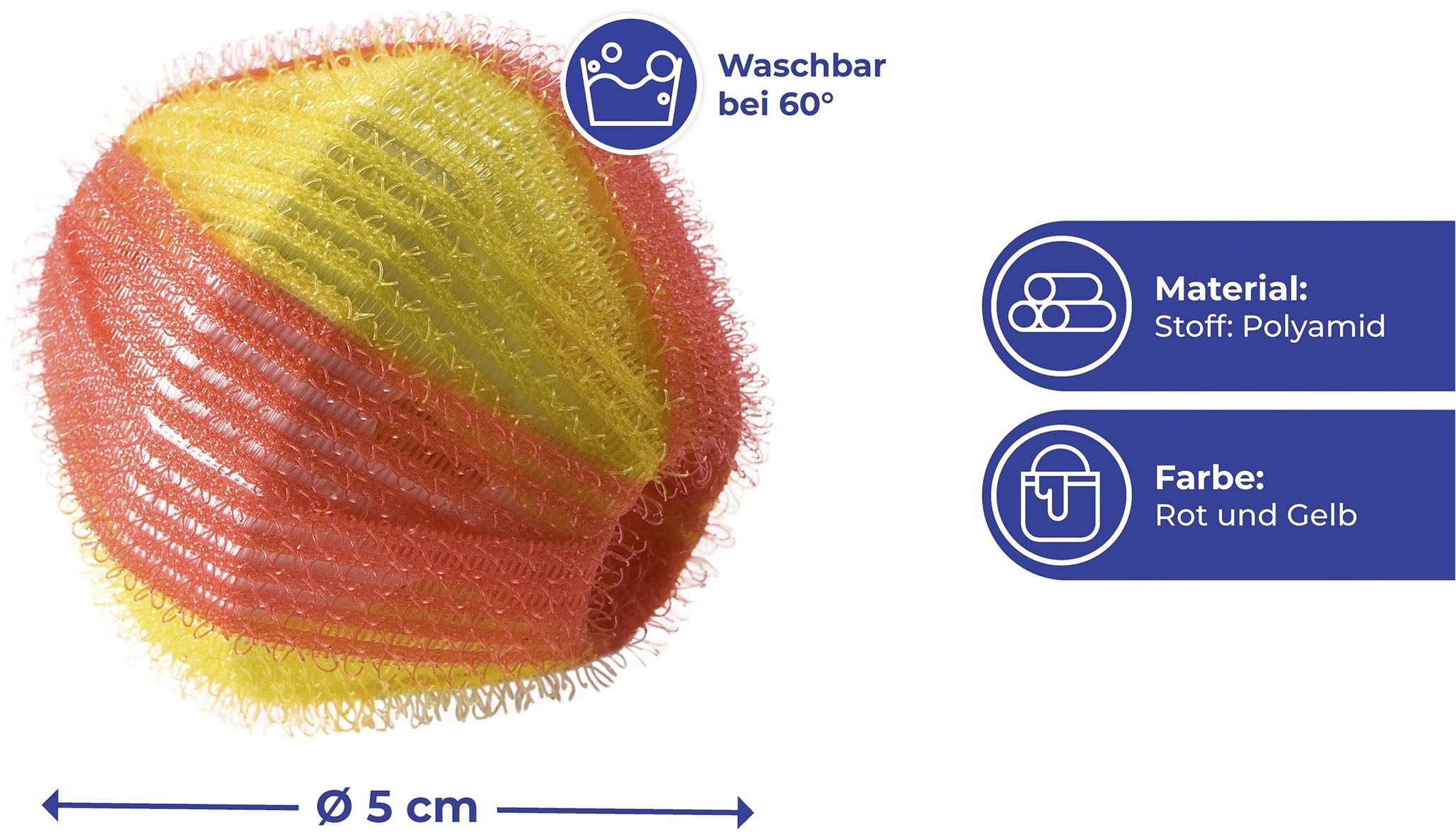 Maximex Wäschekugel »Modell Flusenschreck Jumbo« extra-grosse Wäschebälle für die Waschmascchine, sammeln Flusen & Haare