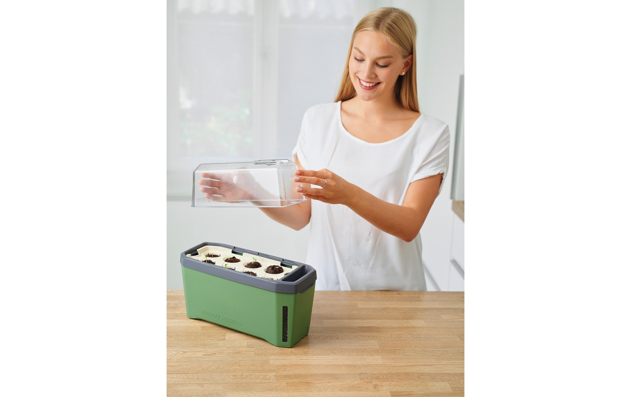 Gusta Garden Kräutertopf »HERBS dunkelgrün«