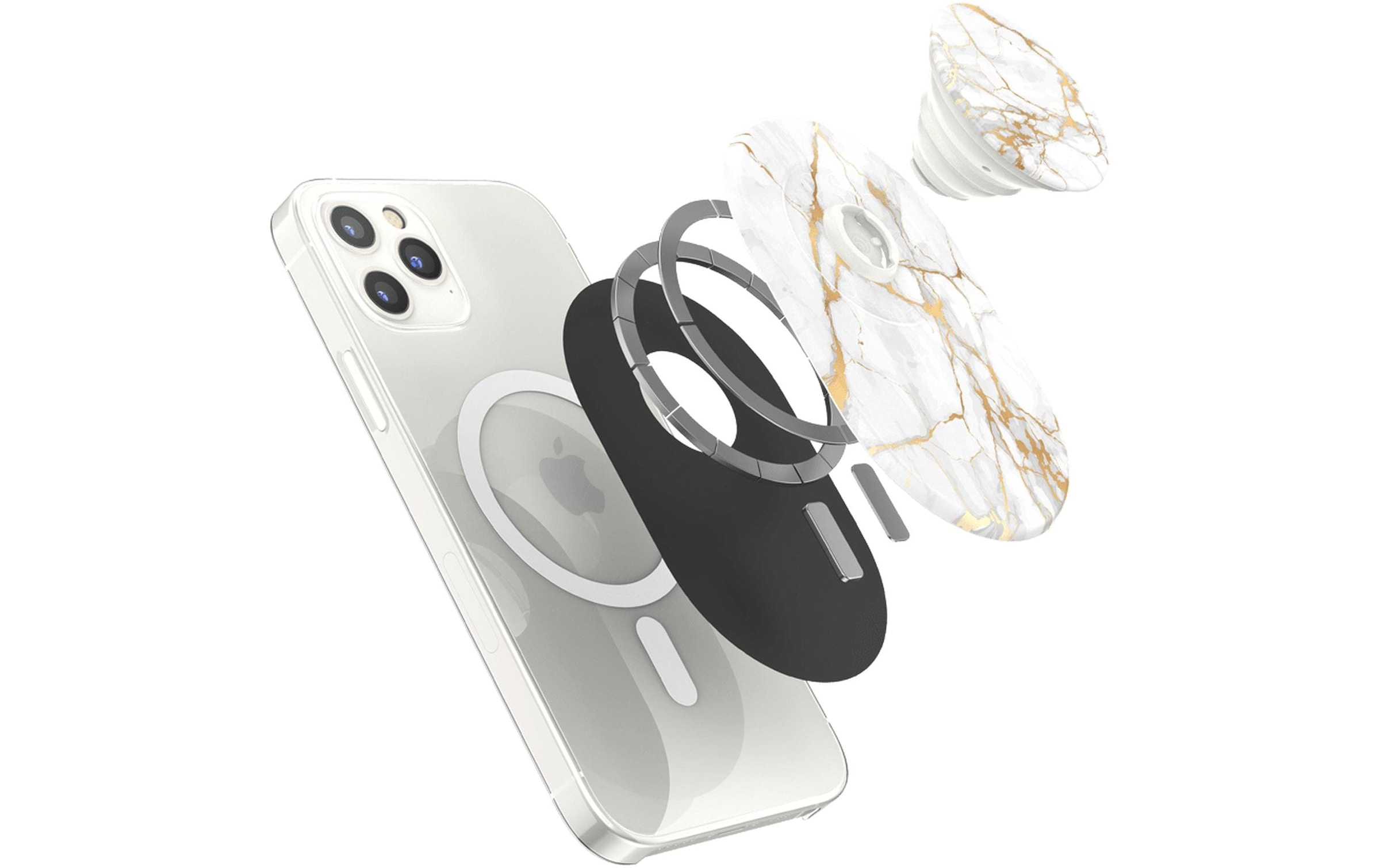 Popsockets Handy-Halterung »MagSafe Goldfarben Lutz Marble«
