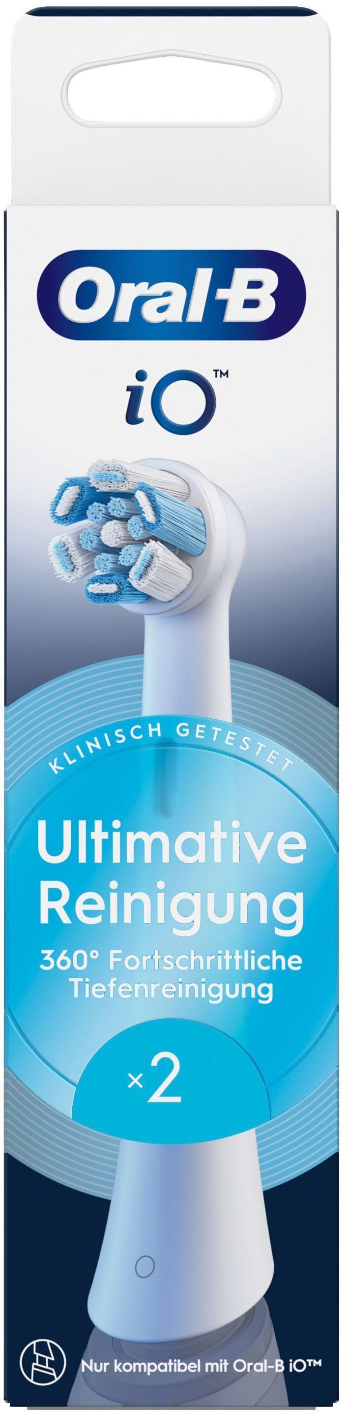 Oral-B Aufsteckbürsten »Oral-B iO Ultimative Reinigung«, für fortgeschrittene Tiefenreinigung und Plaque-Entfernung
