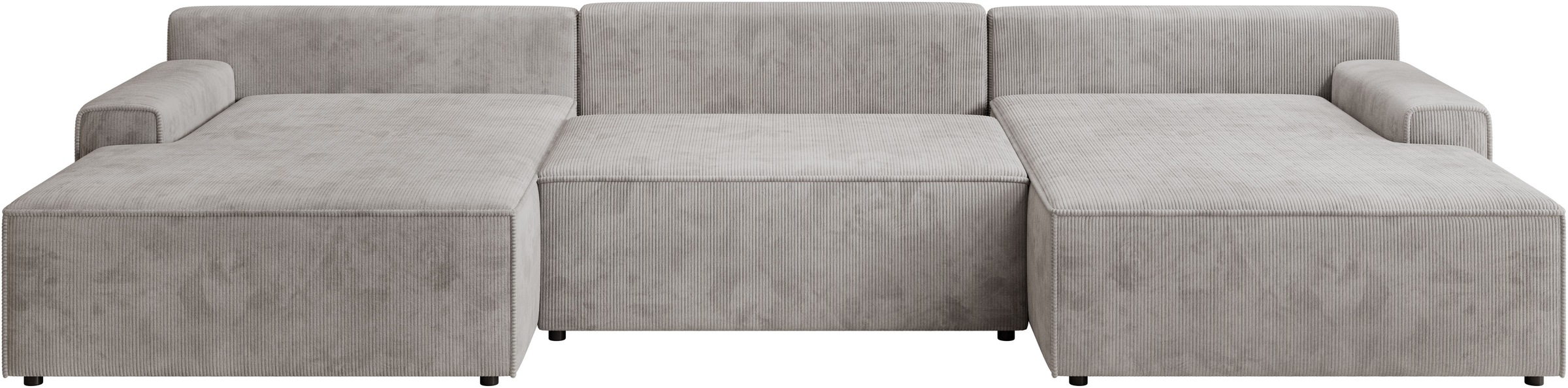 TRENDMANUFAKTUR Wohnlandschaft »Challenge, Schlafsofa mit Bettkasten, Couch in U-Form, Breite 333 cm« XXL Sofa mit Bettkasten & Schlaffunktion, auch in trendigem Cordstoff