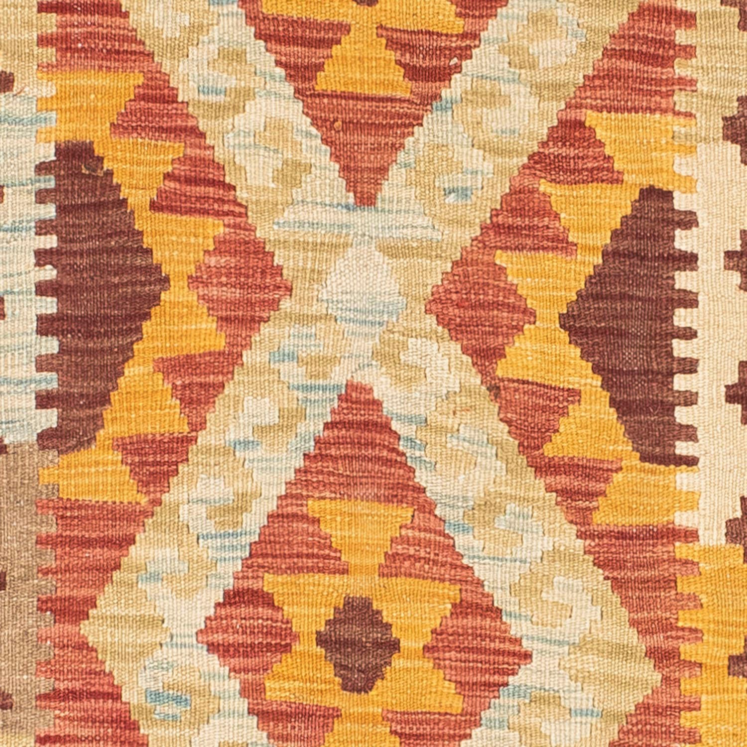 morgenland Läufer »Kelim Medaillon Beige 200 x 70 cm«, rechteckig, 4 mm Höhe, OrientOptik