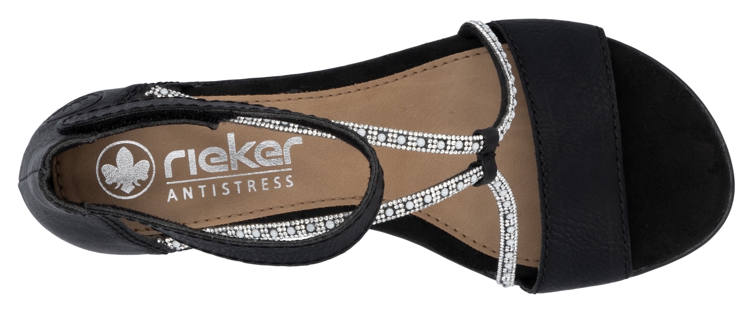 Rieker Sandales  Sommerschuh, Sandale, Blockabsatz, mit praktischem Klettverschluss