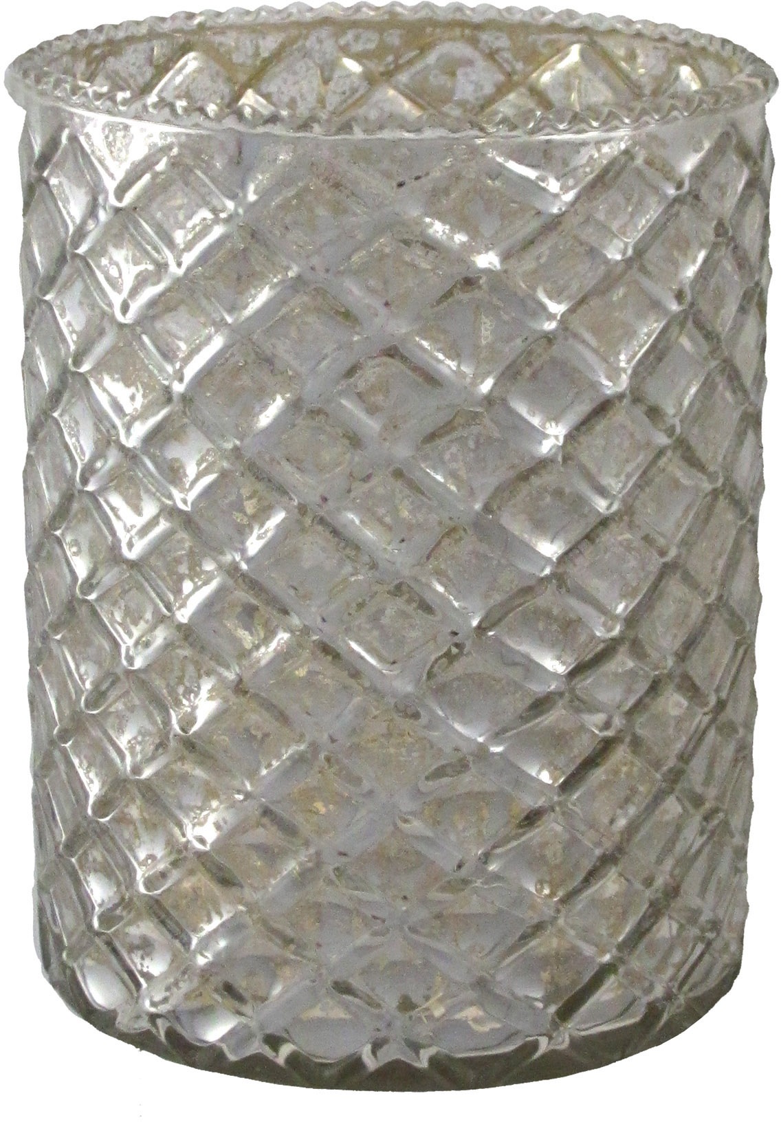 Creativ deco Windlicht, (4 St.), mit unterschiedlich strukturierten Oberflächen, 4er Set, H: ca. 10 cm