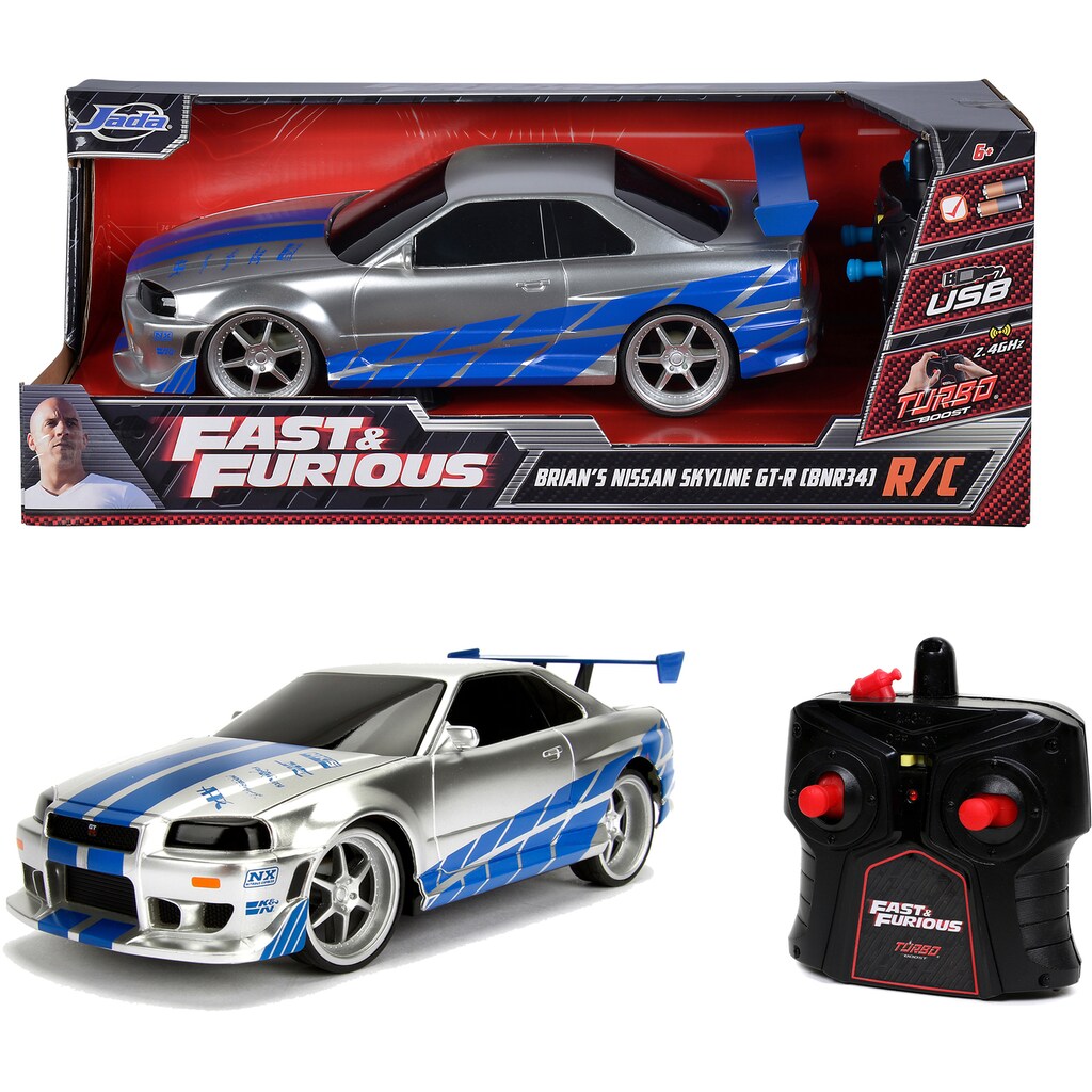 JADA RC-Auto »Fast & Furious, Nissan Skyline R34 RC«