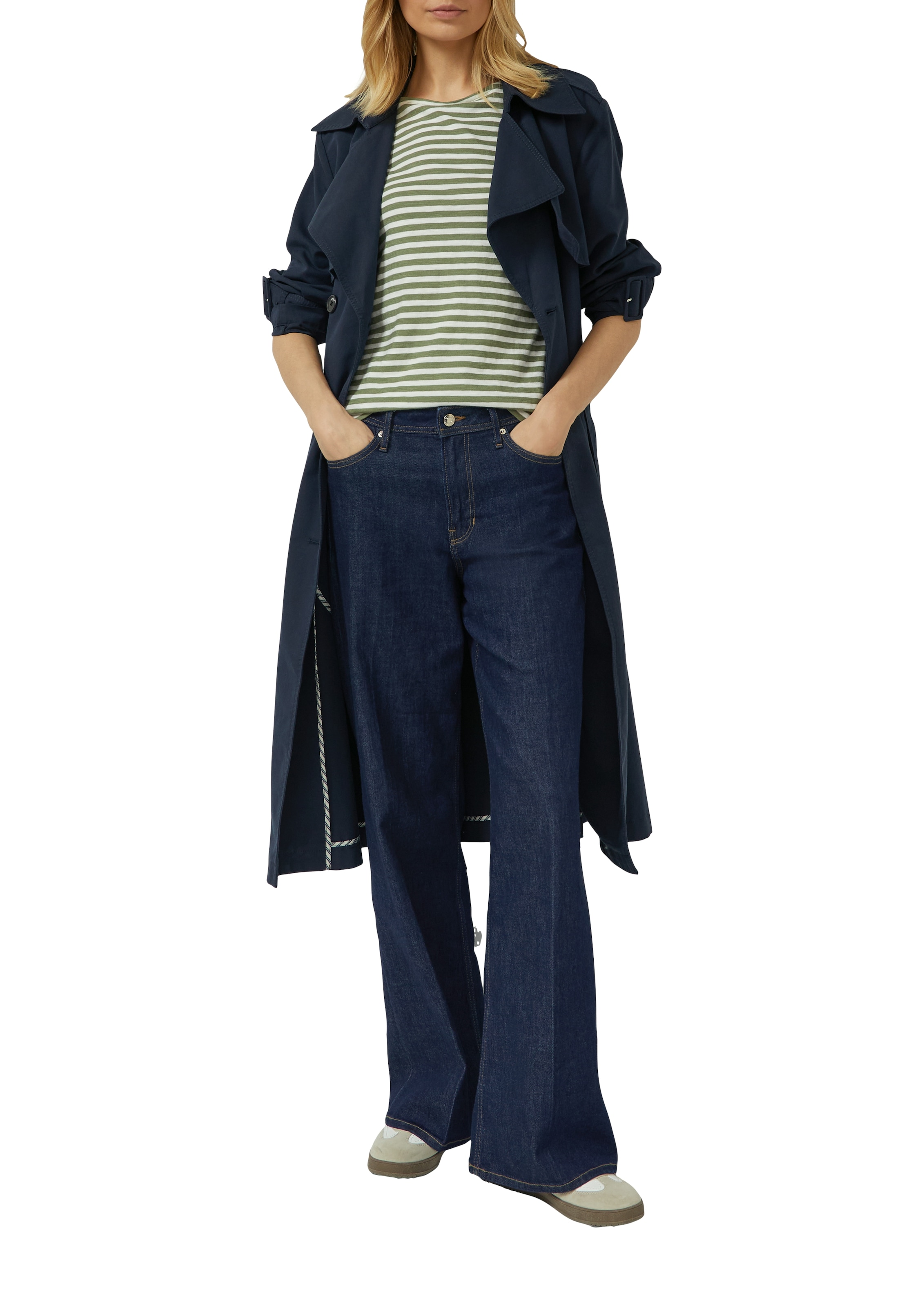 s.Oliver T-shirt mit Flammgarnstruktur