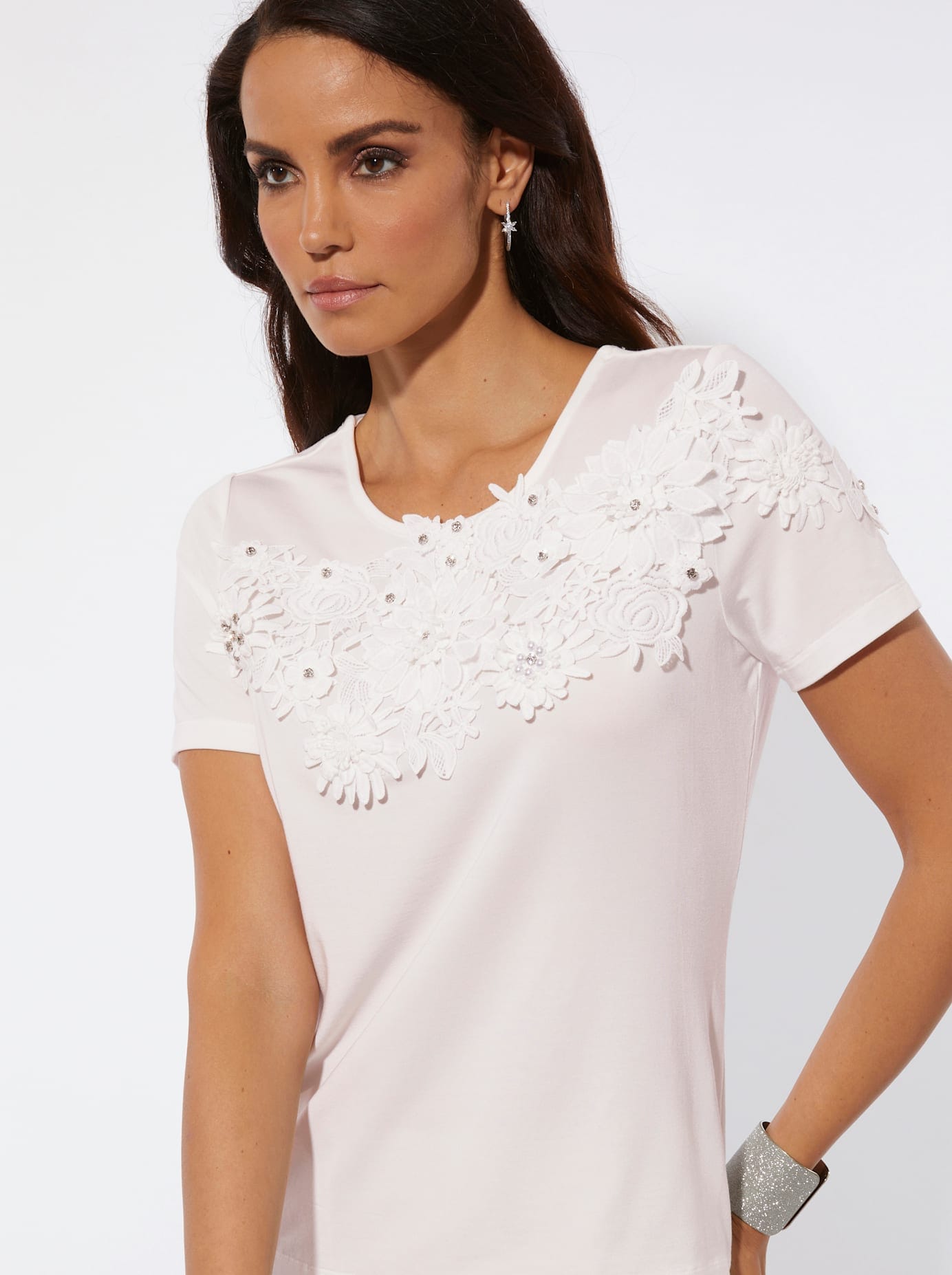 creation L Rundhalsshirt »Lyocell-Shirt« 1 tlg.