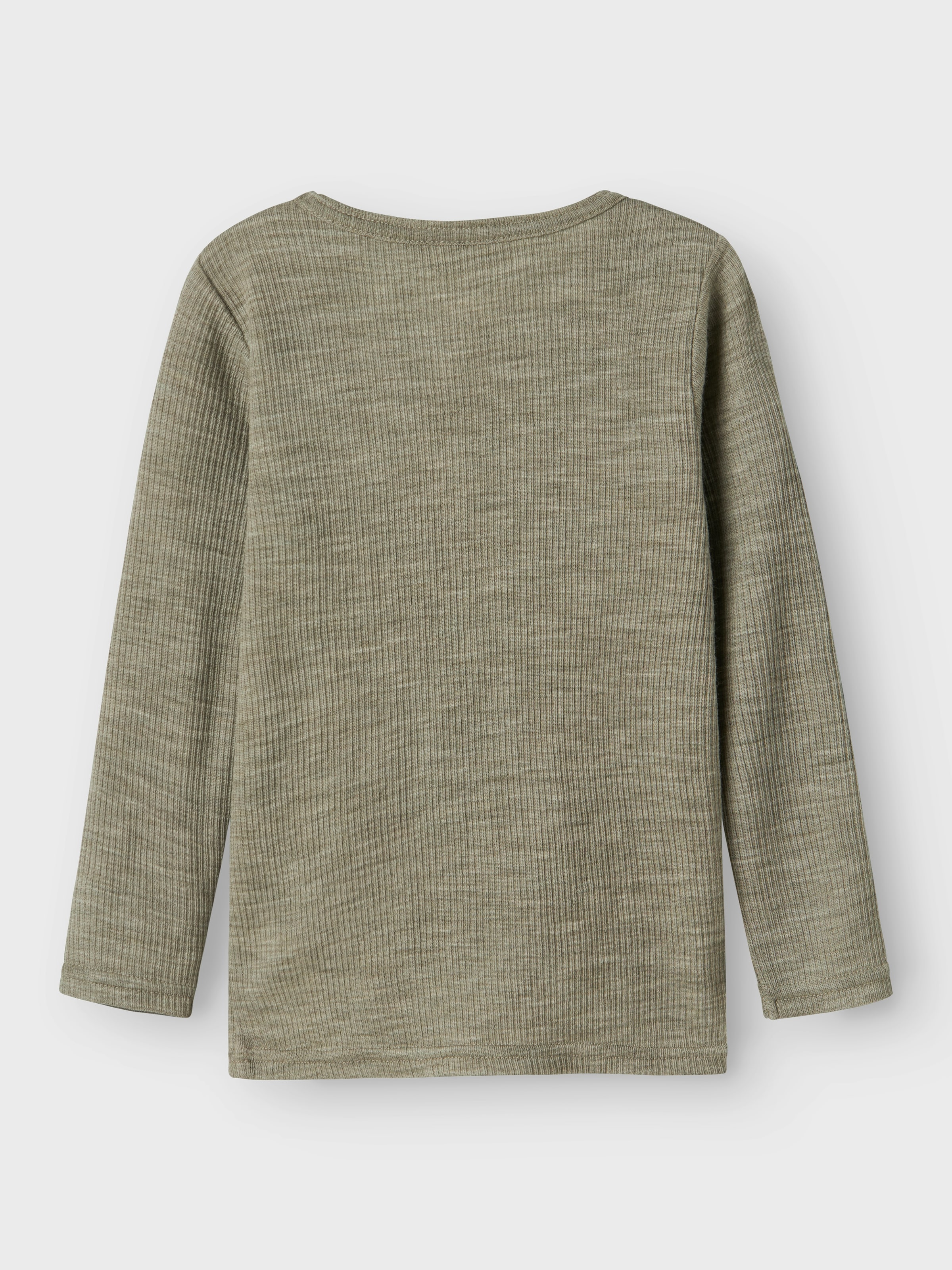 Name It Langarmshirt »NMNWAX WOOL RIB LS TOP NOOS«, aus reiner Merinowolle
