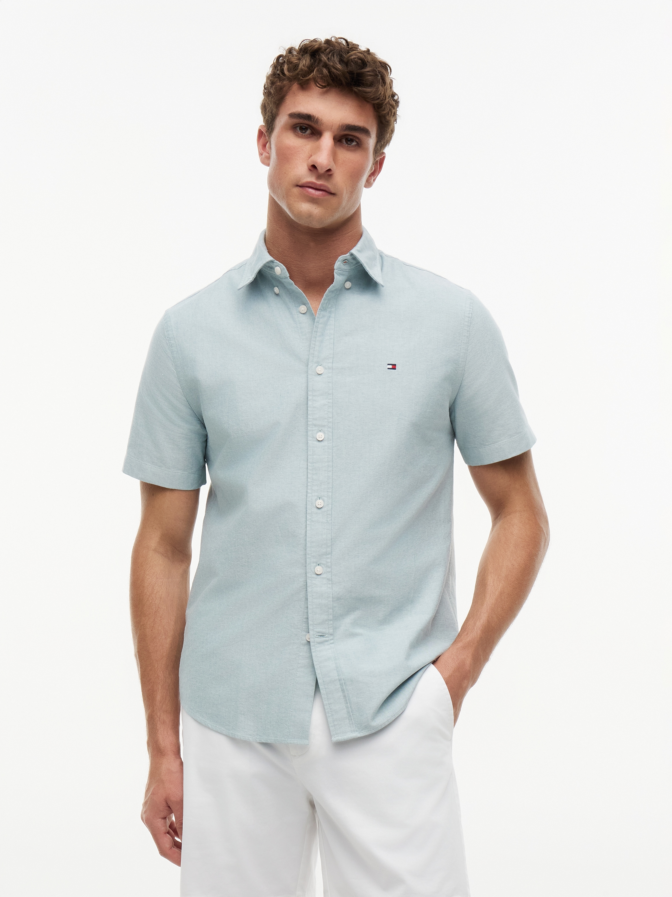 Tommy Hilfiger Kurzarmhemd »HERITAGE OXFORD RF SHIRT S/S« mit Button-down-Kragen, Regular Fit