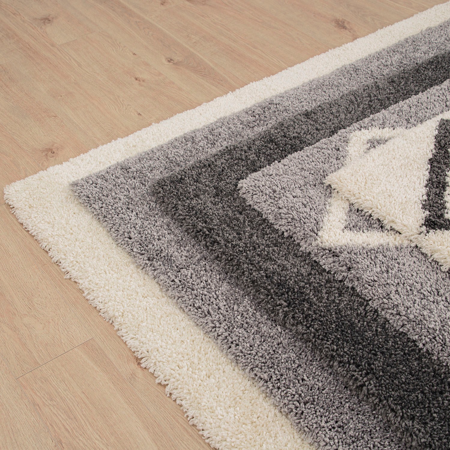 Paco Home Hochflor-Teppich »Arezzo 681«, rechteckig, 49 mm Höhe, modernes Rauten Design, sehr weicher Flor
