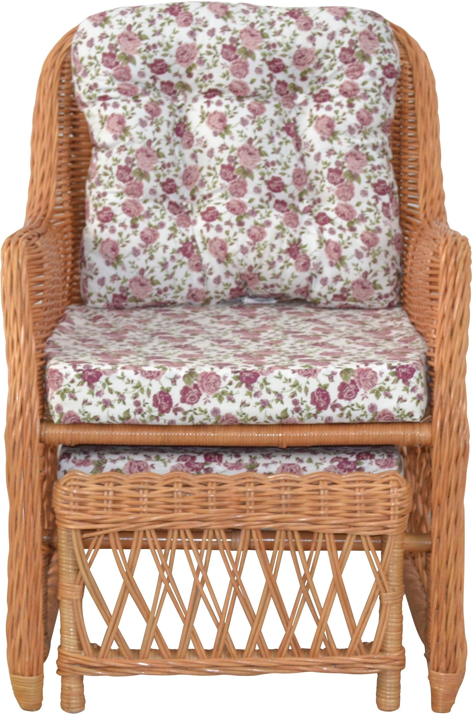 Home affaire Rattanstuhl, Handarbeit, Masse (B/T/H): (67/75/91)