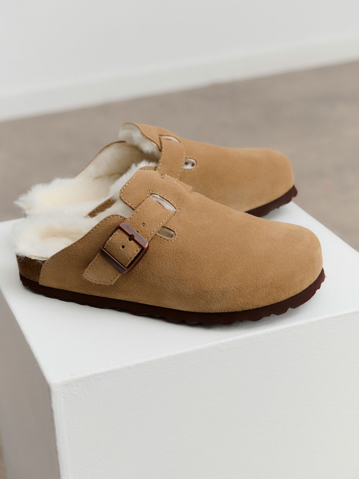 Image of rosemunde Hausschuh "Evelyn Leather Sandals" wärmend, mit Memory-Foam, weiches Fussbett