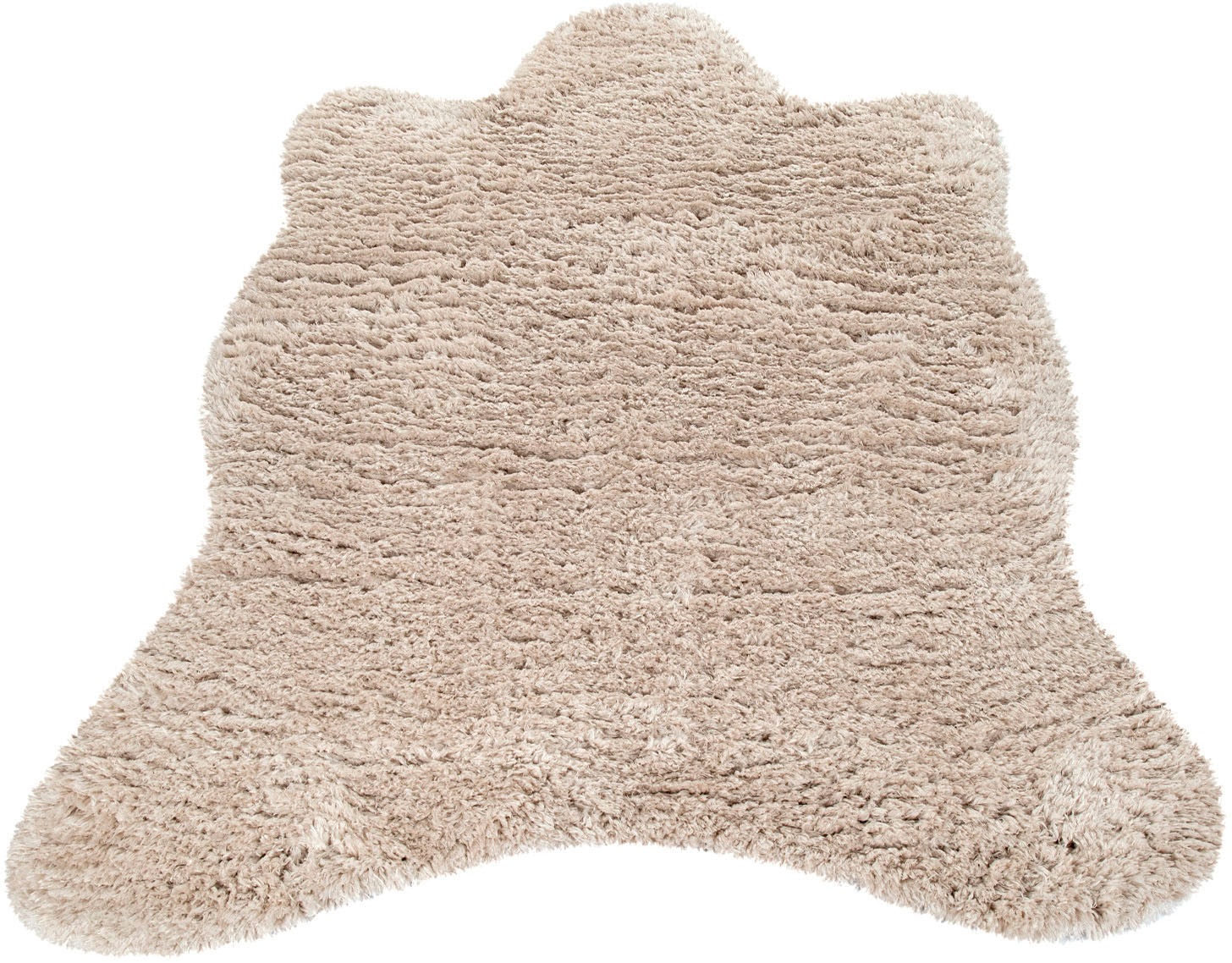 Image of Paco Home Fellteppich »Zotty 450«, fellförmig, 50 mm Höhe, Kunstfell, weicher Hochflor, einfarbig, auch als Bettvorleger geeignet, ideal im Schlafzimmer & Wohnzimmer bei Ackermann Versand Schweiz